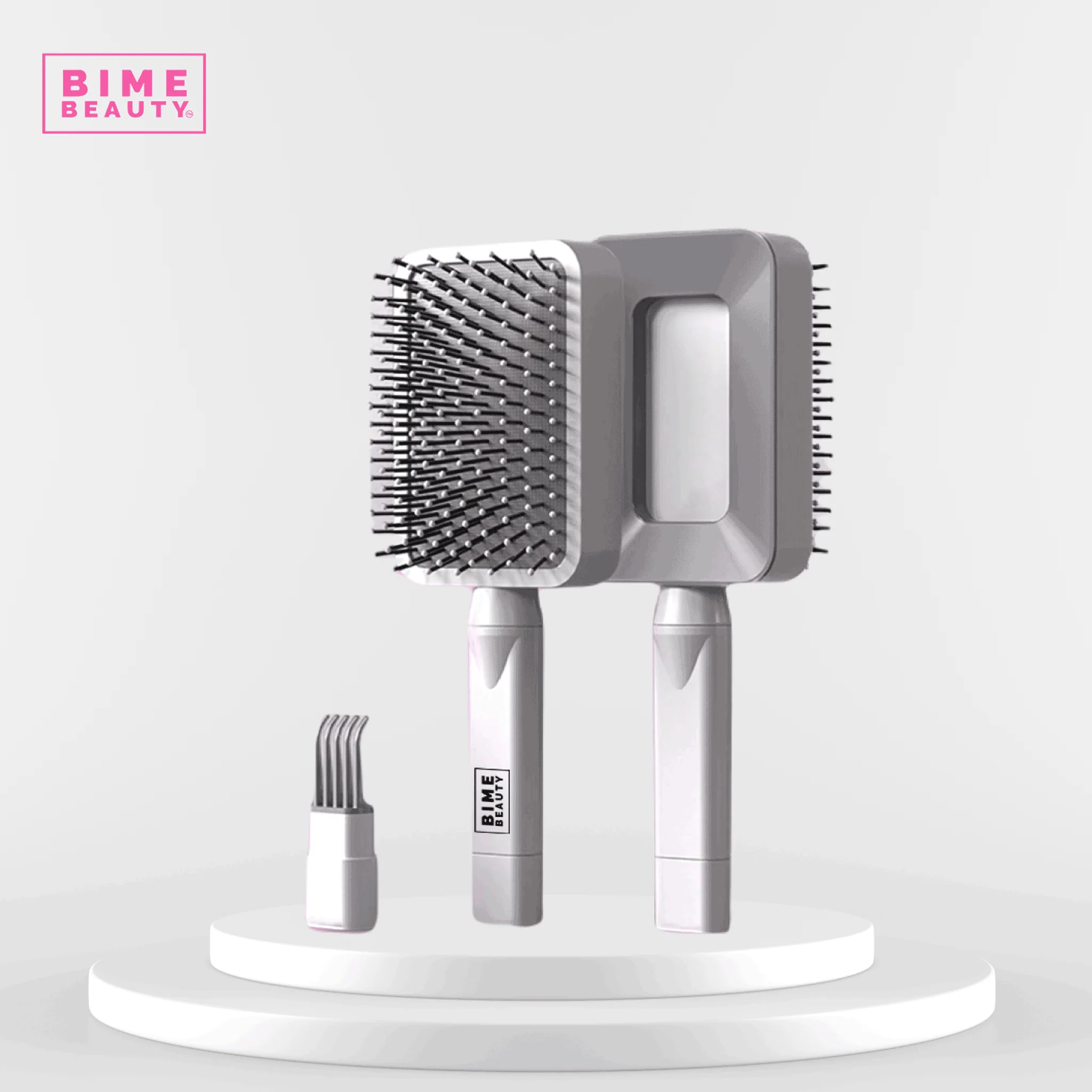3D Self-cleaning Deluxe Rectangular Hair Brush - Image 11