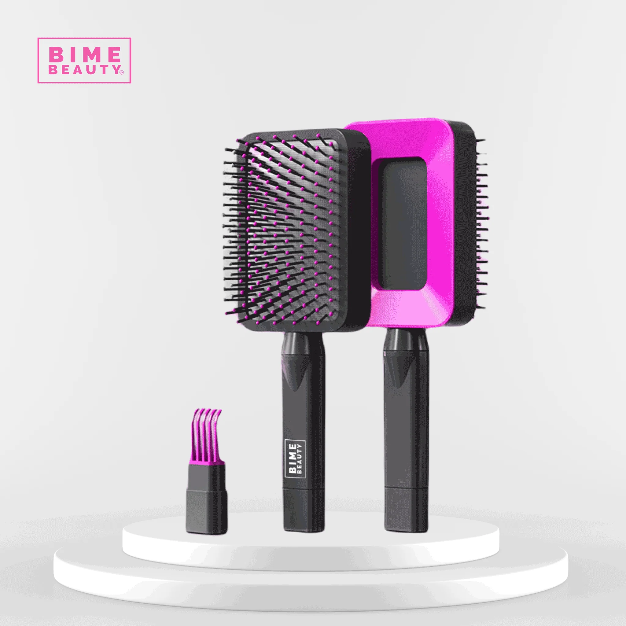 3D Self-cleaning Deluxe Rectangular Hair Brush - Image 3