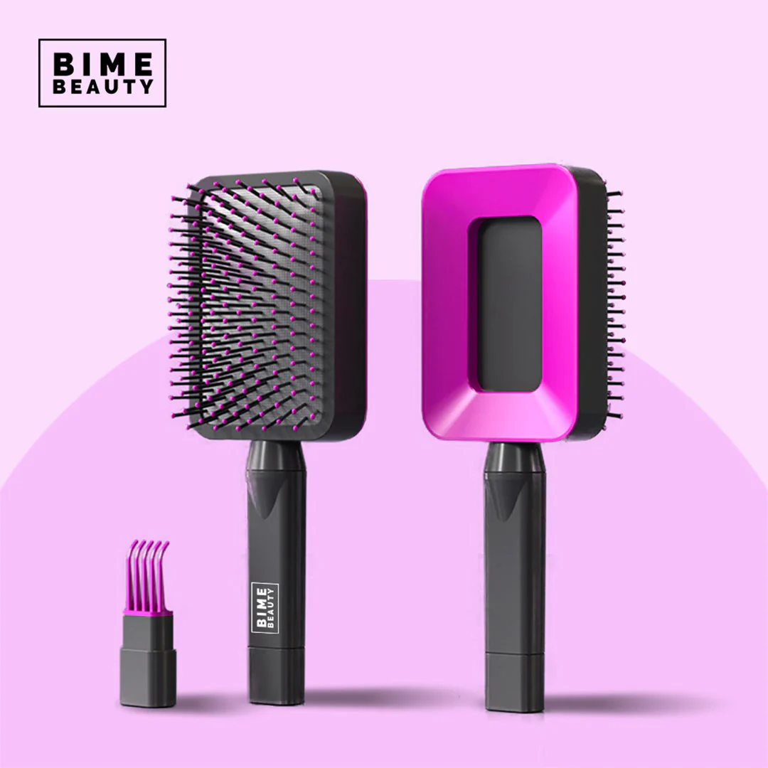3D Self-cleaning Deluxe Rectangular Hair Brush - Image 4