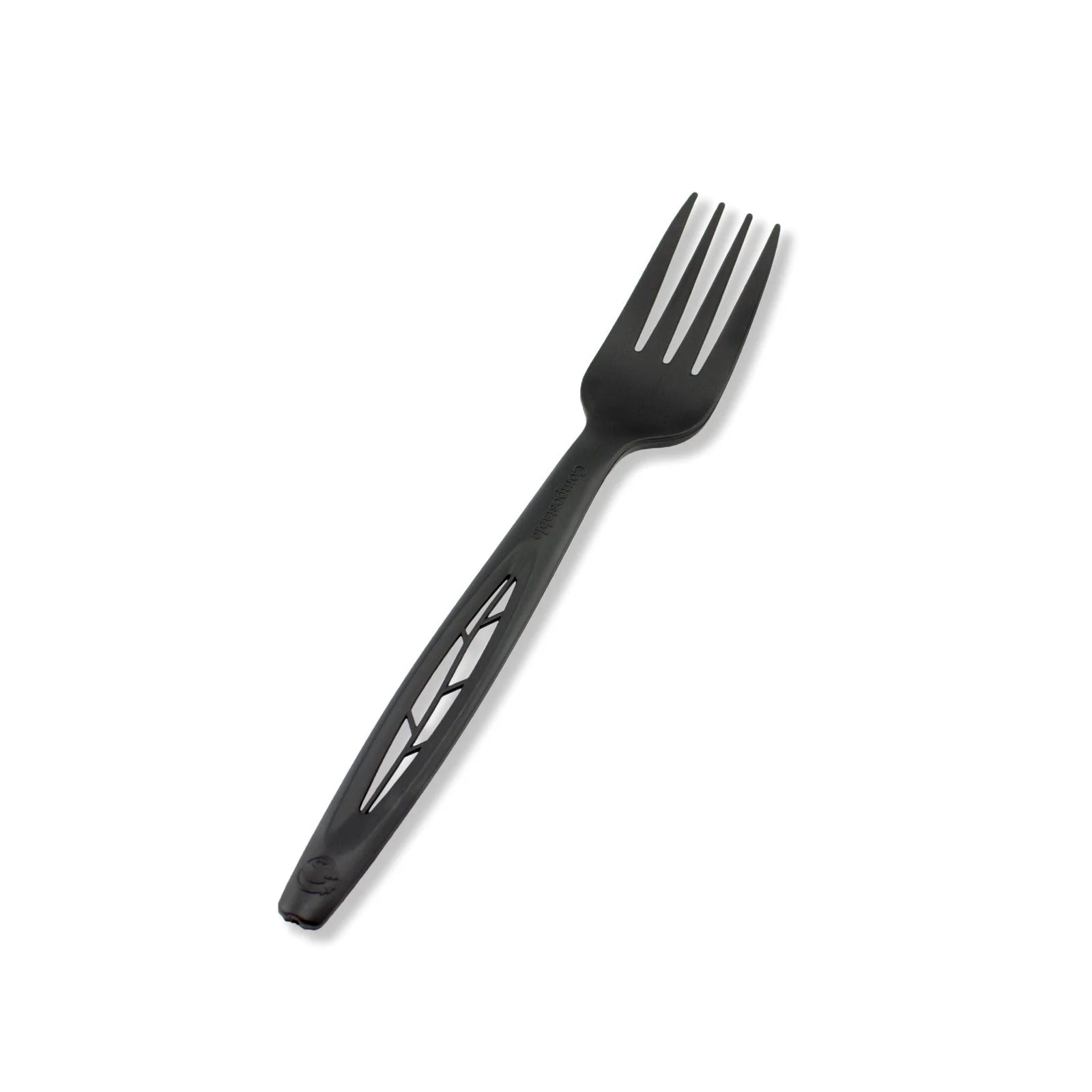 6.5" Heavy Duty Cutlery, Fork, Black, 1000-Count Case - Image 2