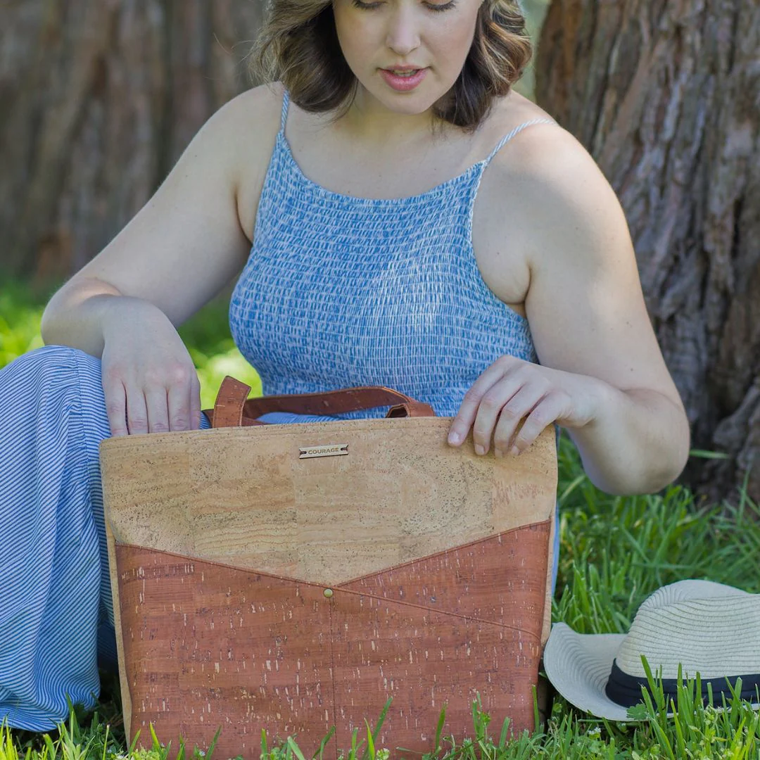 ADVOCATE zippered tote | SEPIA - Image 6