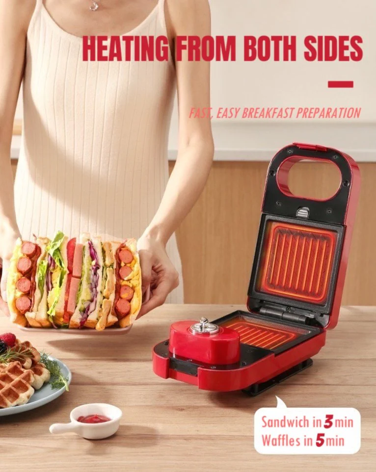 All-in-One Automatic Donut, Waffle & Sandwich Maker Machine - Image 3