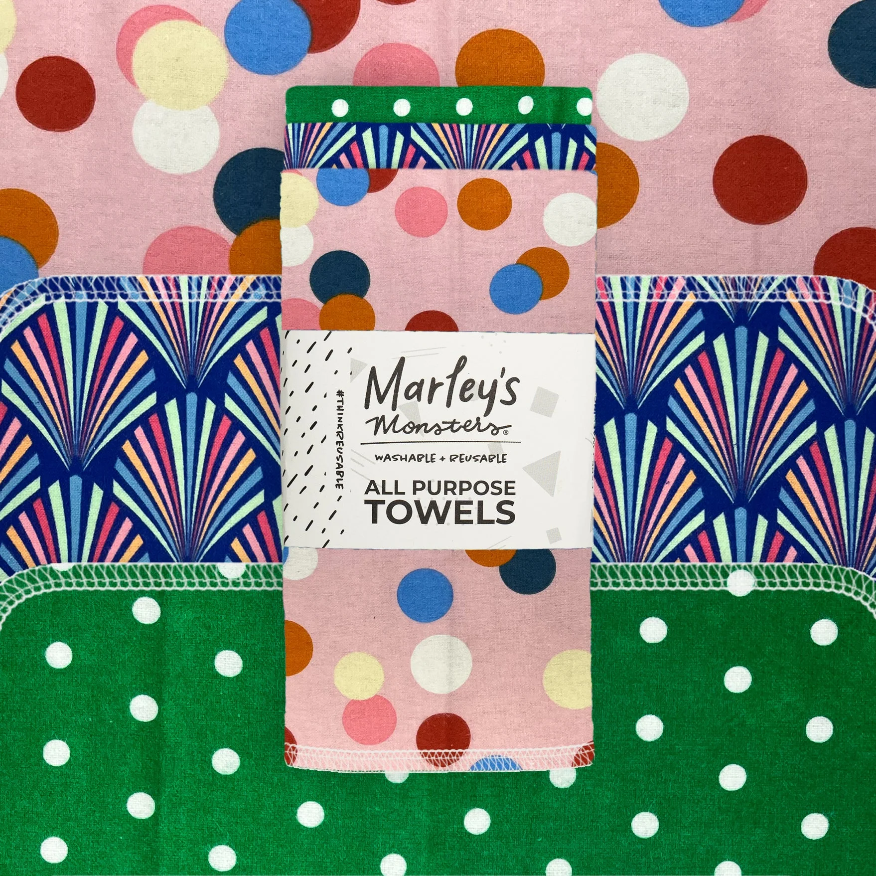 All-Purpose Towels: Mixed Prints 3 Count Pack - Image 42