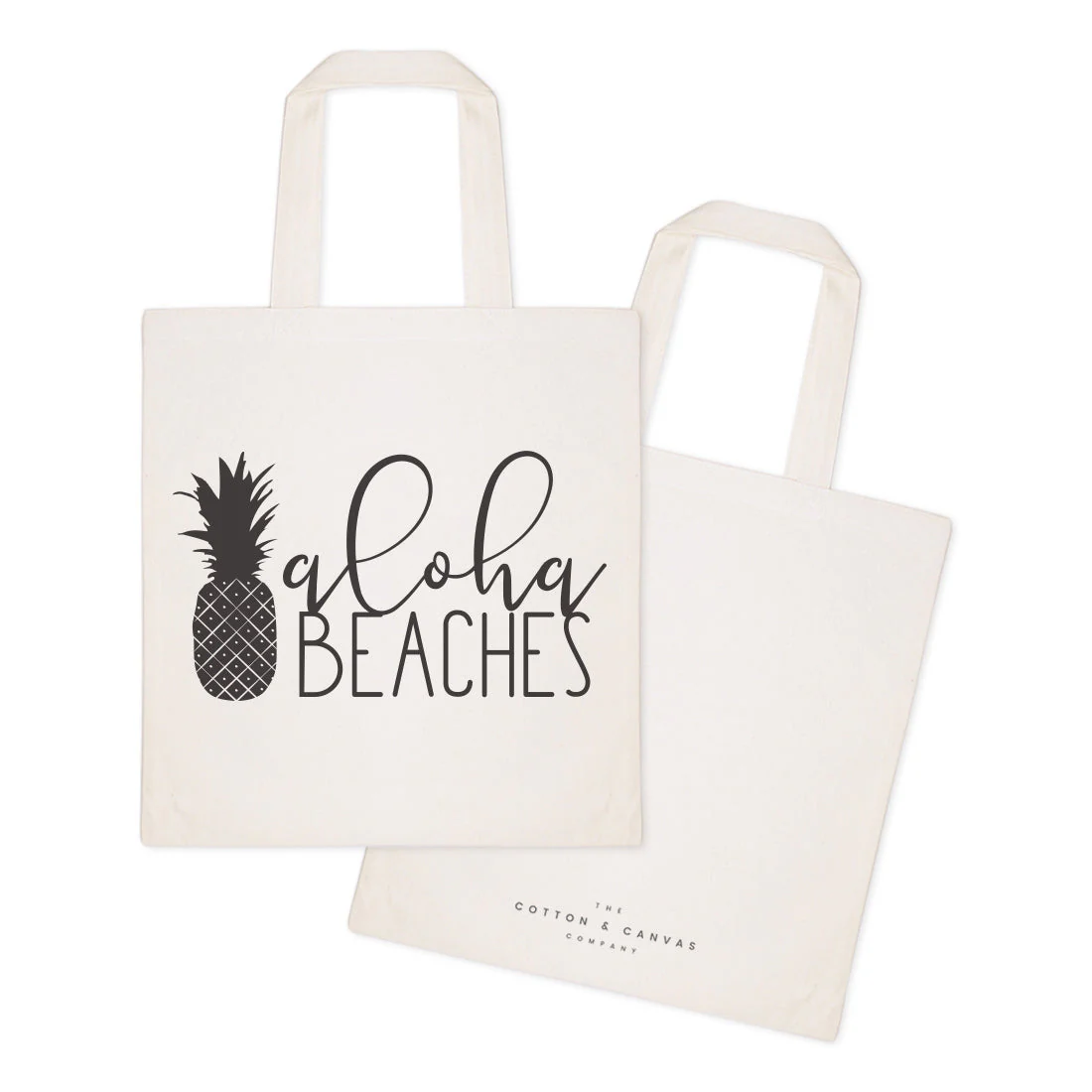 Aloha Beaches Cotton Canvas Tote Bag by The Cotton & Canvas Co. - Image 2