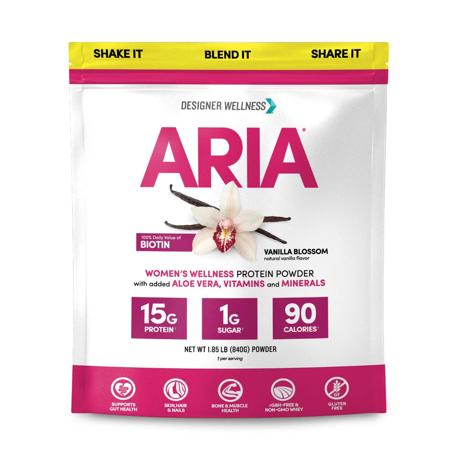 Aria: Women's Wellness Protein Powder 1.85 lb