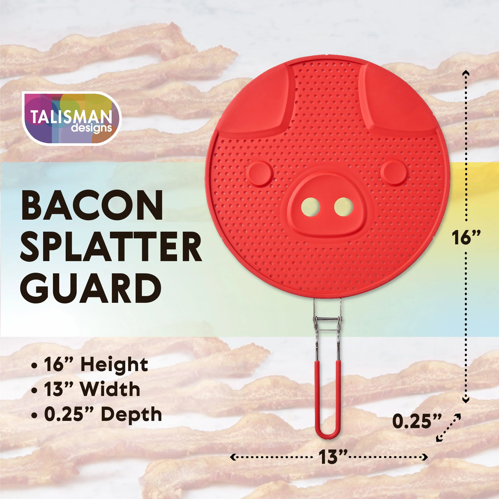 Bacon Grease Splatter Guard - Silicone - Image 4
