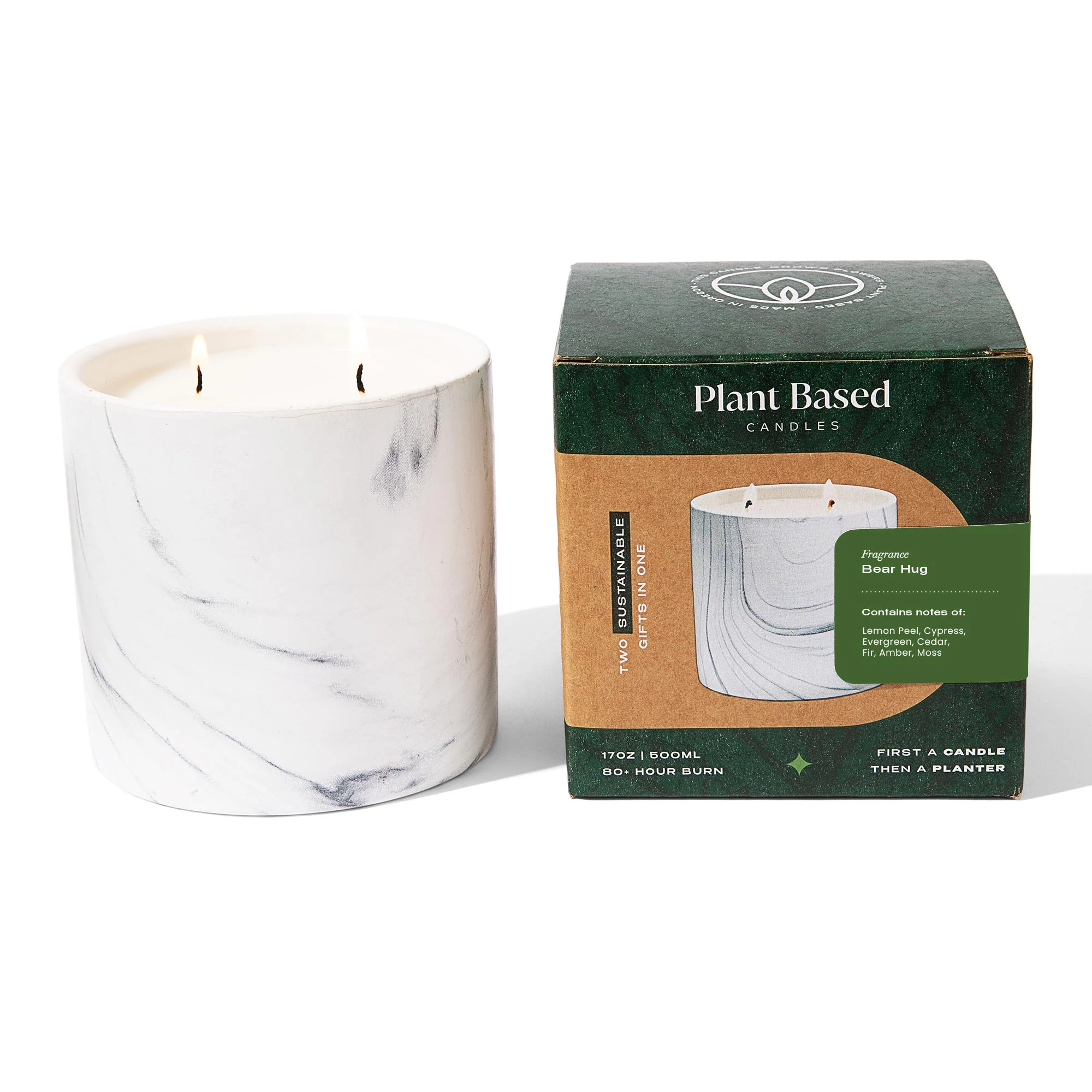 Bear Hug White Marble Candle 17oz - Image 7