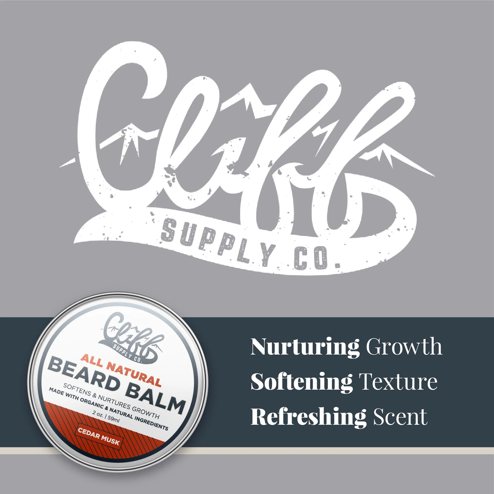 Beard Balm Puck - Cedar Musk by Cliff Supply - Image 10