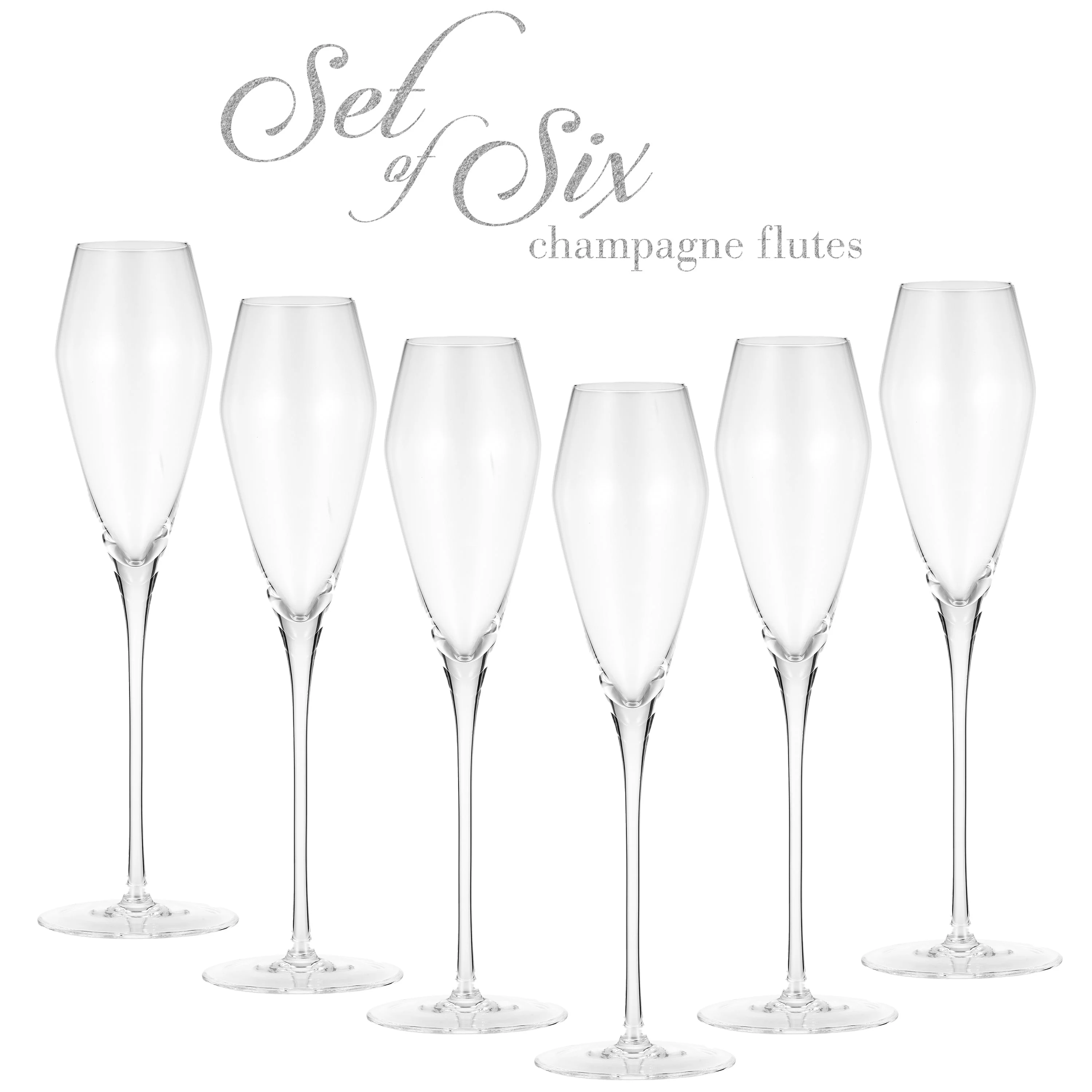Berkware Curved Champagne Glass, Set of 6 - Image 3