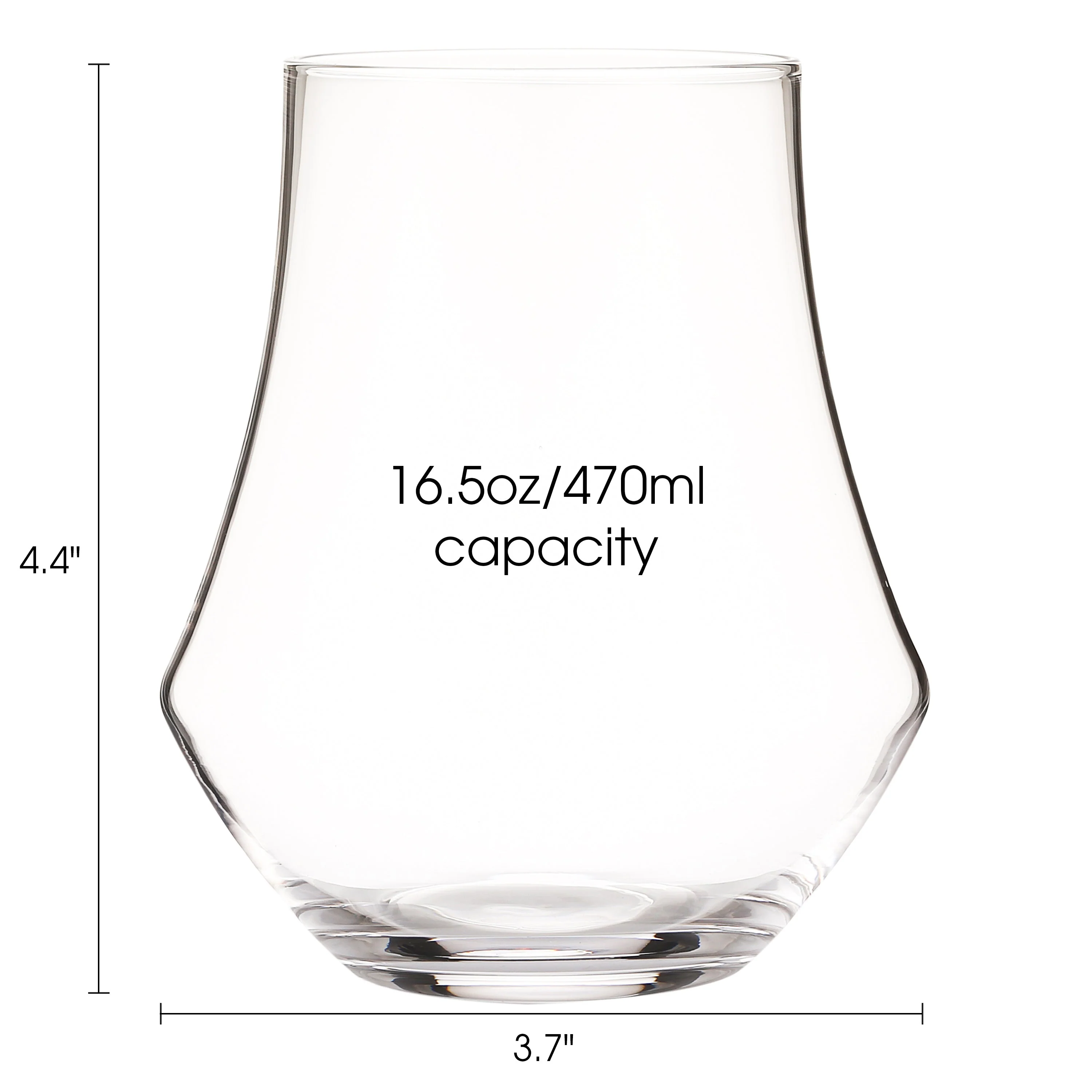 Berkware Tulip Shaped Lowball Whisky Glasses - Image 4