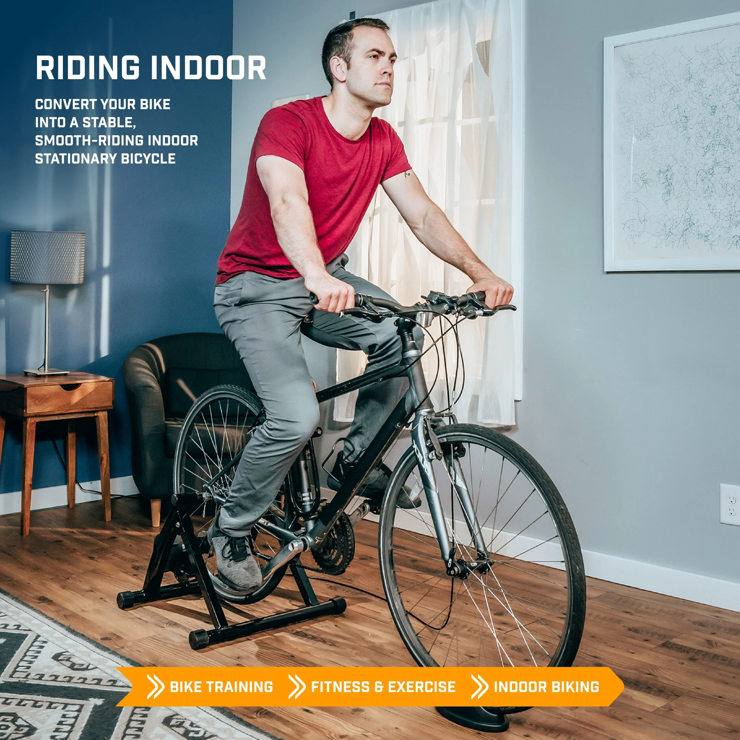 Bike Trainer Stand - Magnetic Flywheel - Image 2