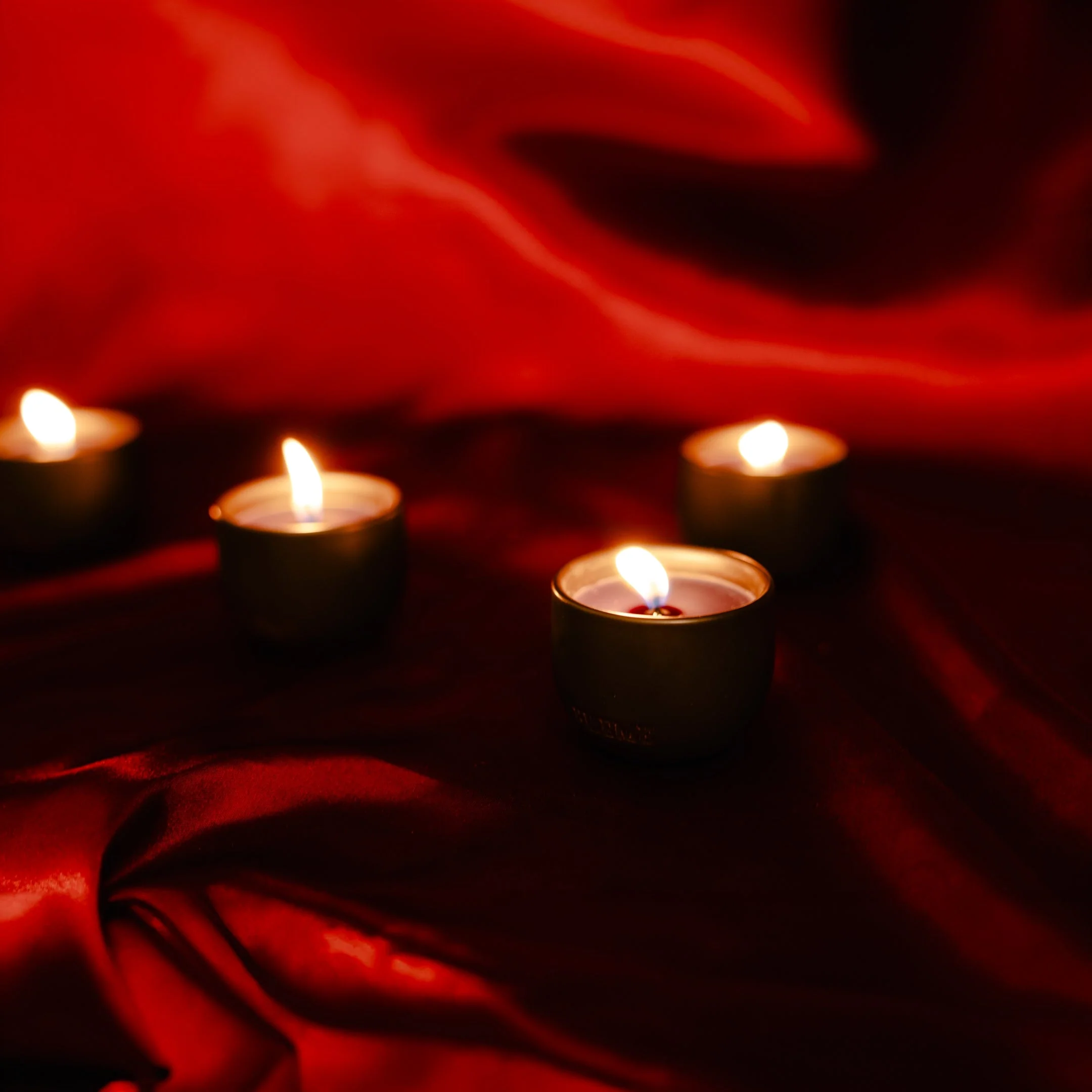Black Ceramic Candle | Votives - Image 5