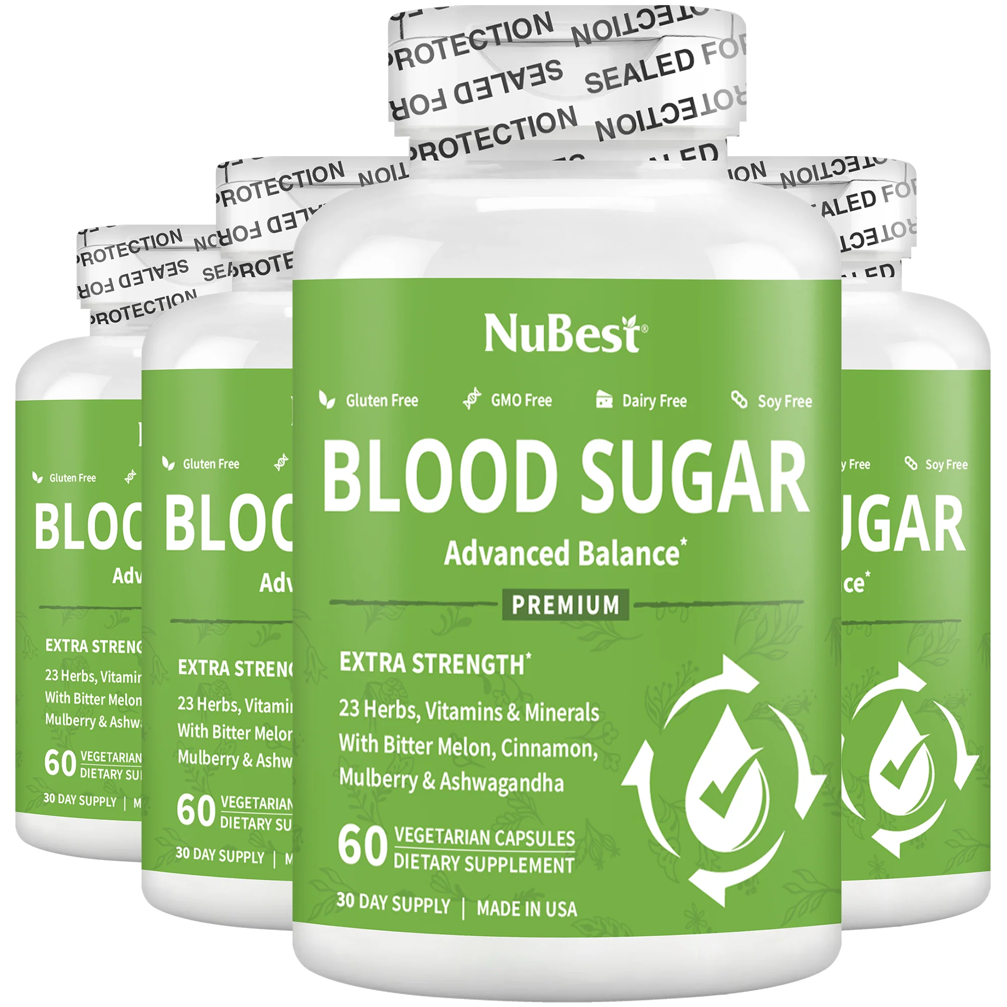 Blood Sugar Supplement, Advanced Formula For Energy Balance, Immunity & Overall Health, 60 Vegan Capsules by NuBest Nutrition® - Image 10