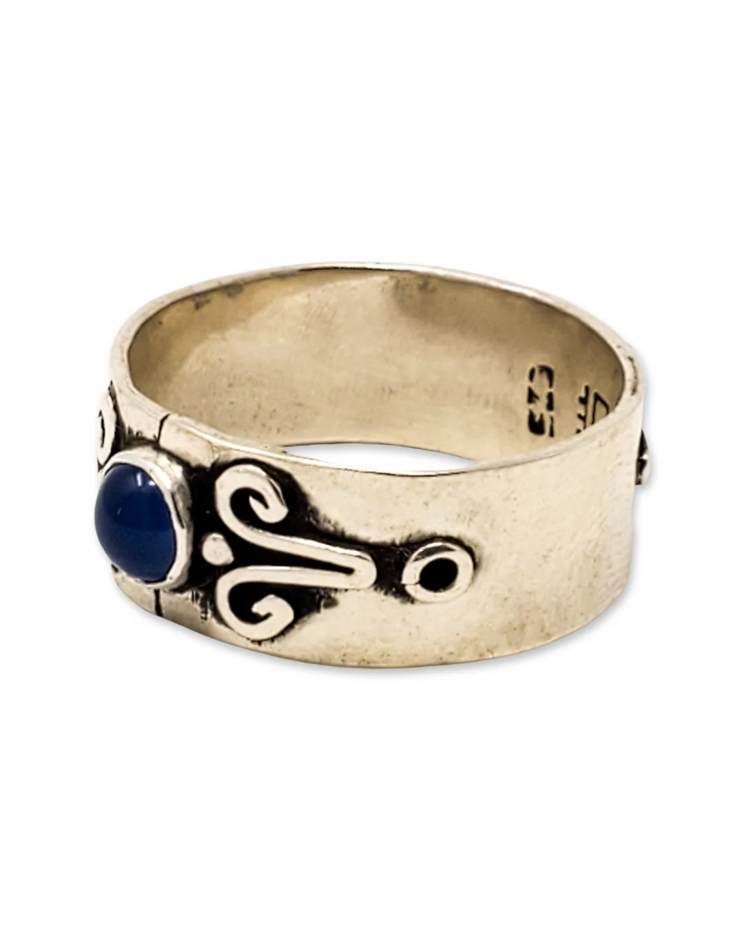 Blue Agate Ring - Image 2