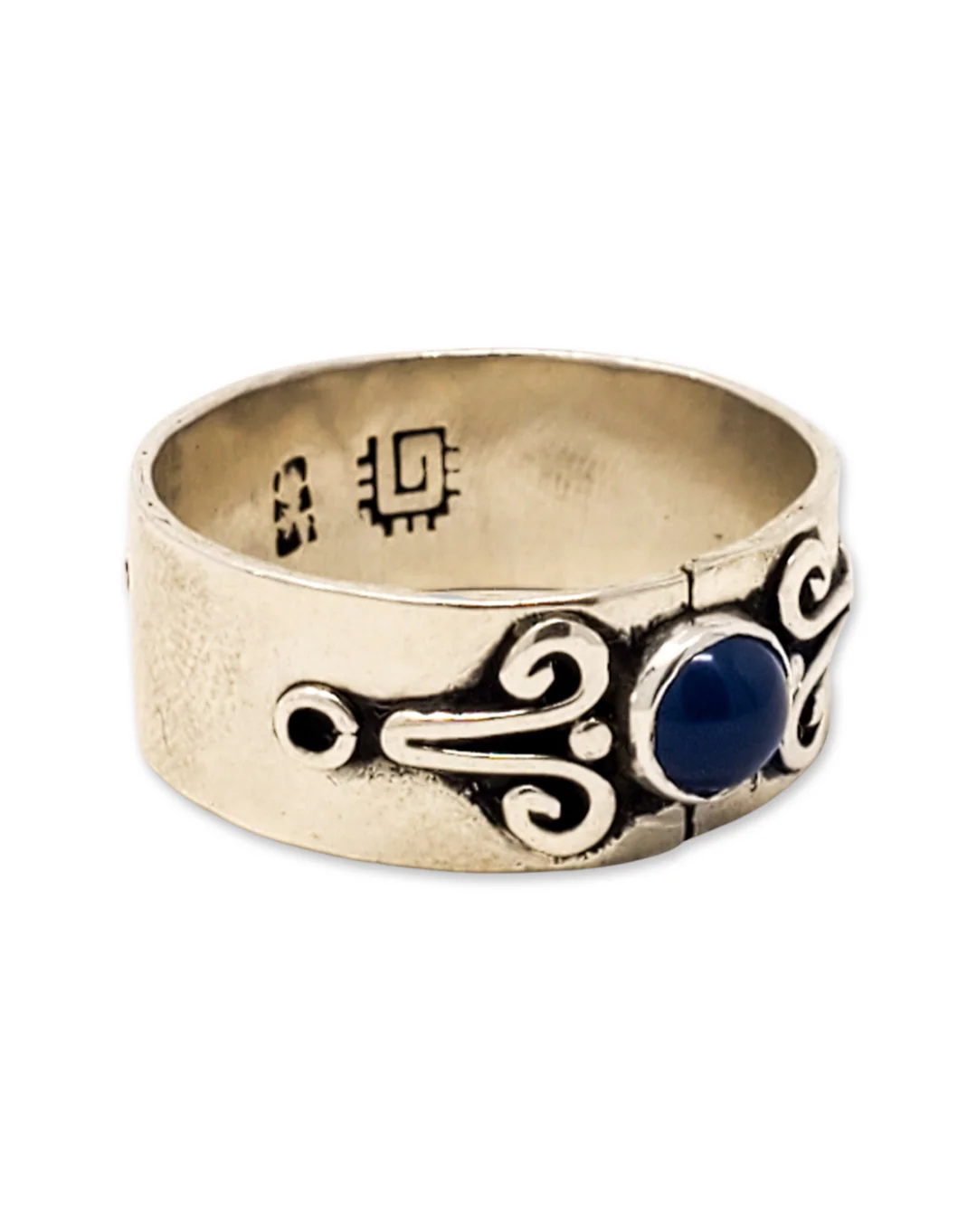 Blue Agate Ring - Image 4