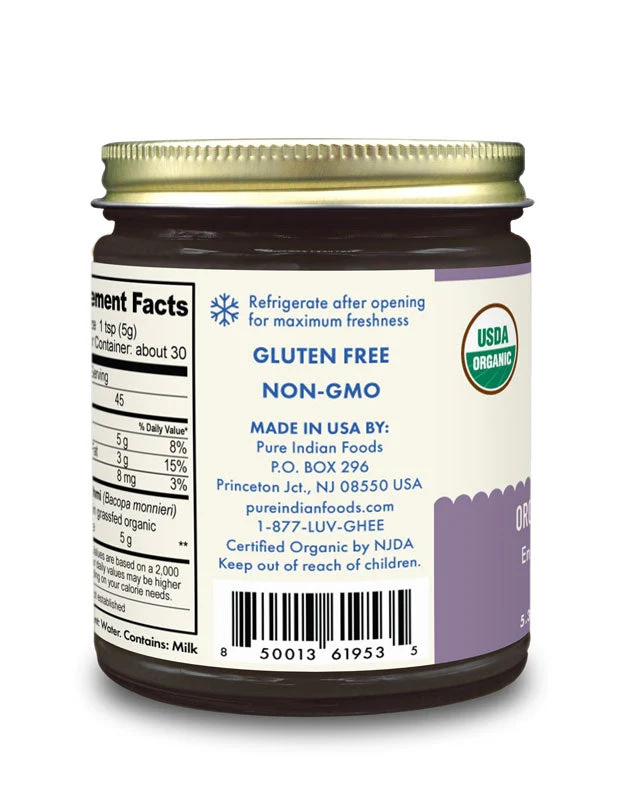 Brahmi Ghee 5.3 oz, Certified Organic - Image 5