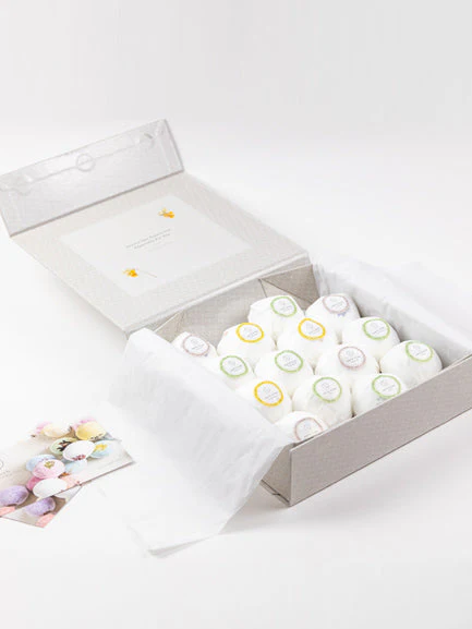 Bulk - 100 Natural Vegan Mix scents Bath Bombs - White - Image 2