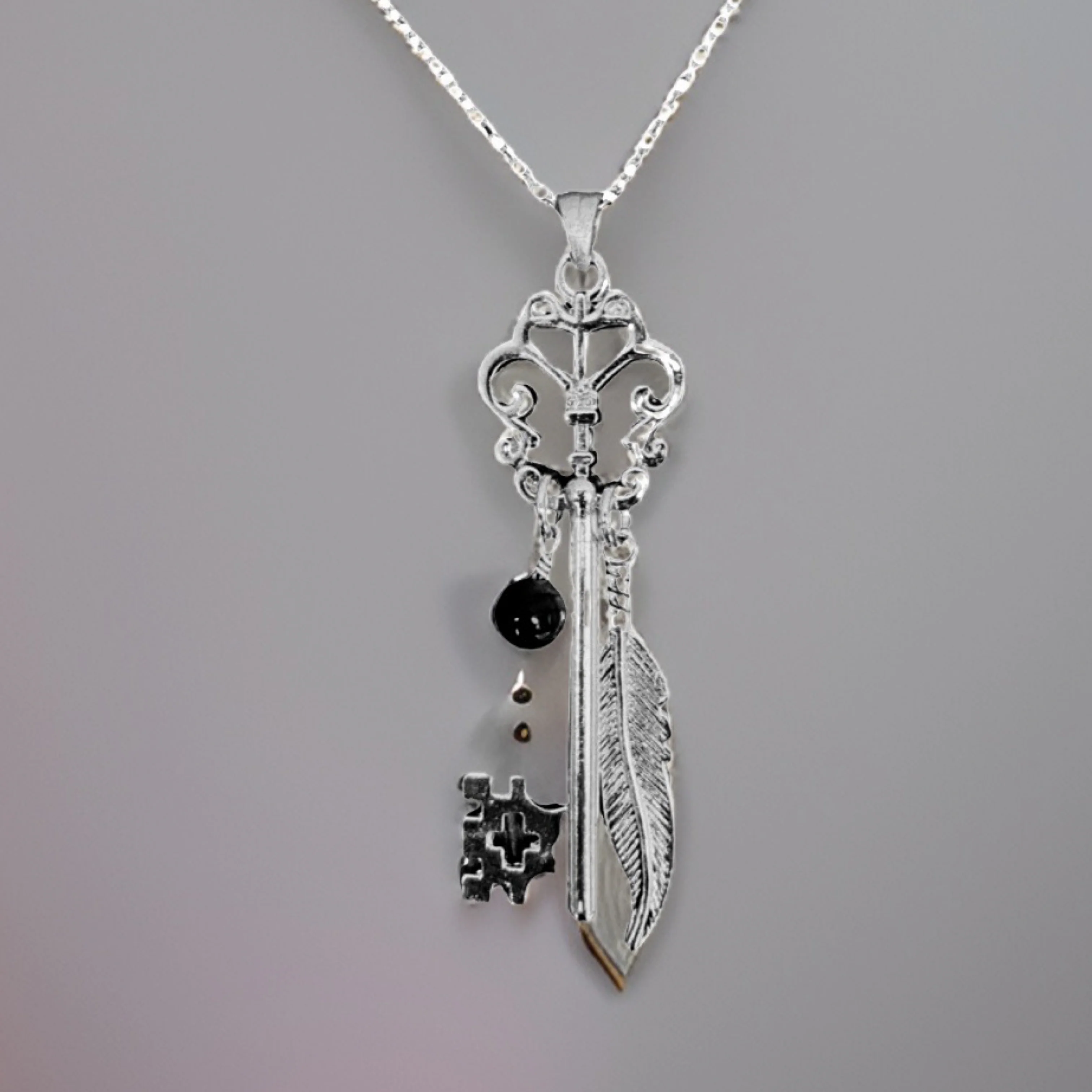 Butterfly Skeleton Key Necklace by The Urban Charm - Image 7