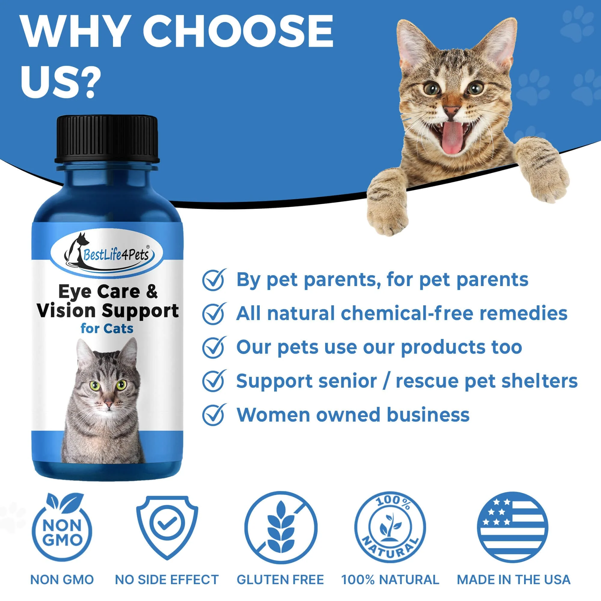 Cat Eye Infection, Eye Care & Vision Support by BestLife4Pets - Image 8