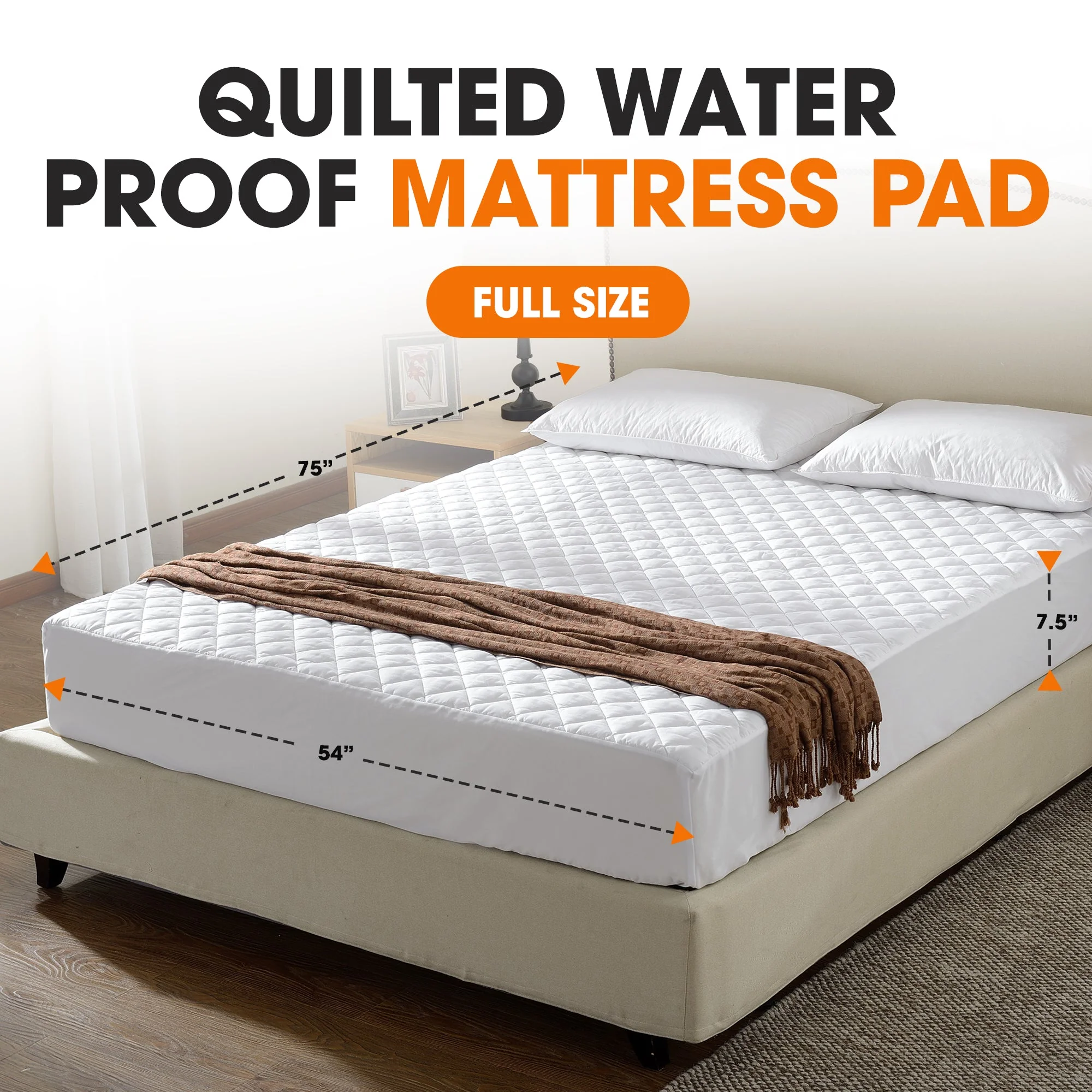 Cheer Collection 100% Waterproof Quilted Mattress Protector - Image 5