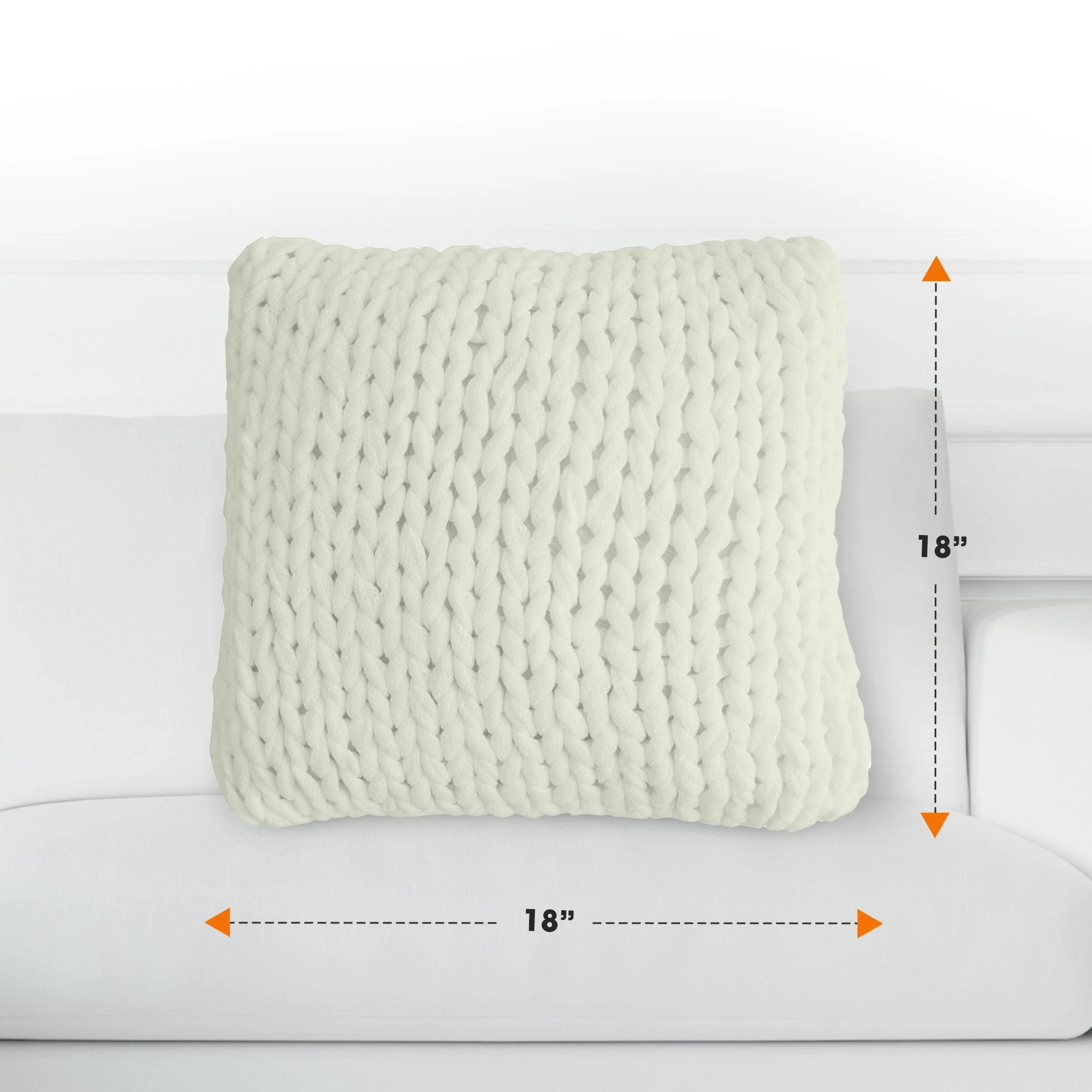 Cheer Collection 18" x 18" Knitted Throw Pillow - Image 24