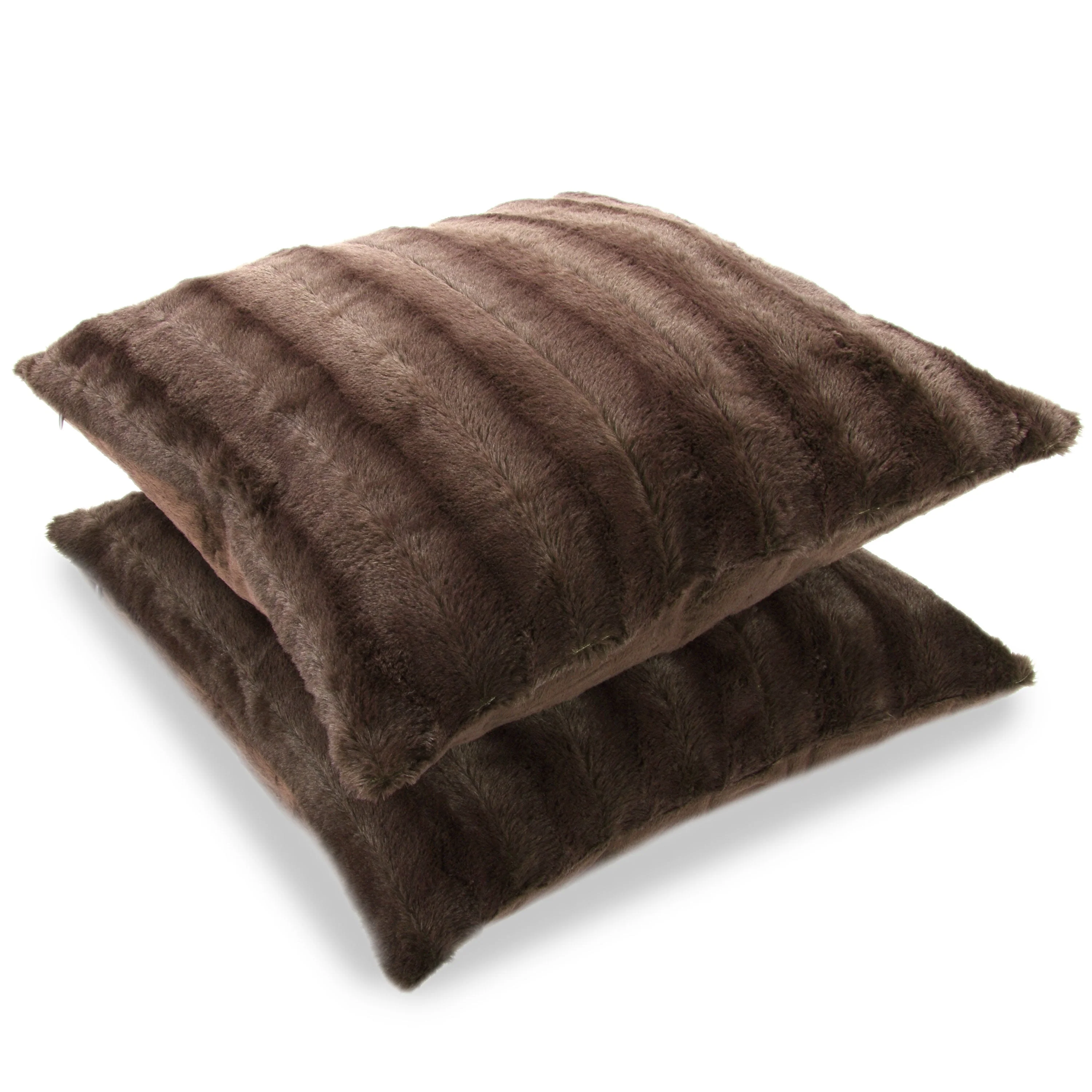 Cheer Collection Faux Fur Square Decorative Pillow 18x18 (Set of 2) - Image 15