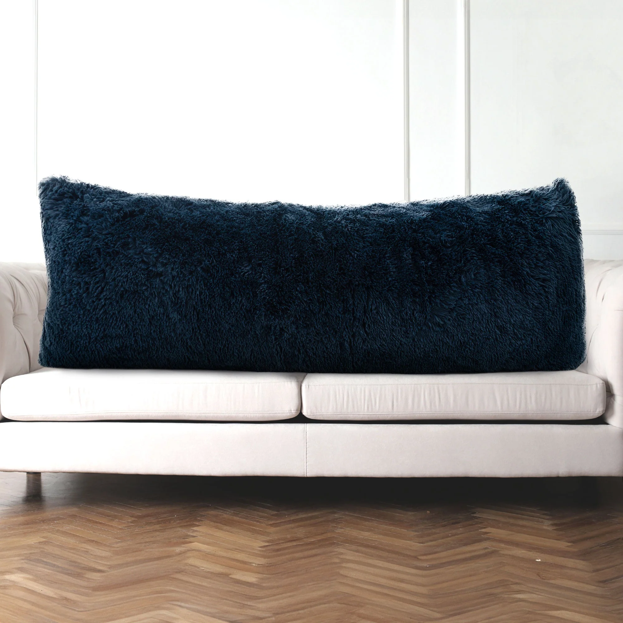 Cheer Collection Long Hair Shaggy Body Pillow 20" x 54" - Image 41