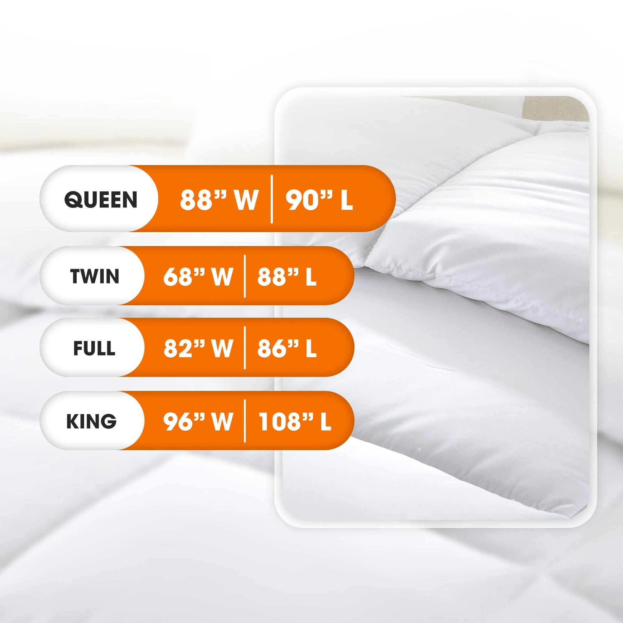 Cheer Collection Luxurious Duvet Insert | Super Plush Goose Down Alternative Twin Size White Comforter - Image 5