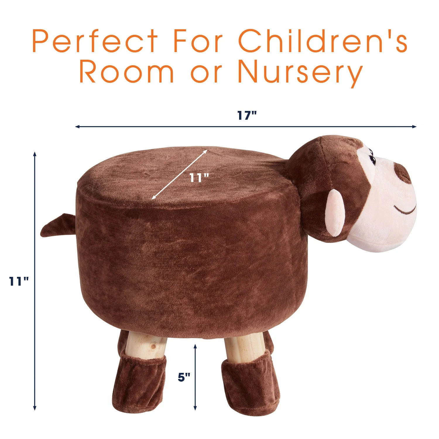 Cheer Collection Mini Stool and Foot Rest - Image 3