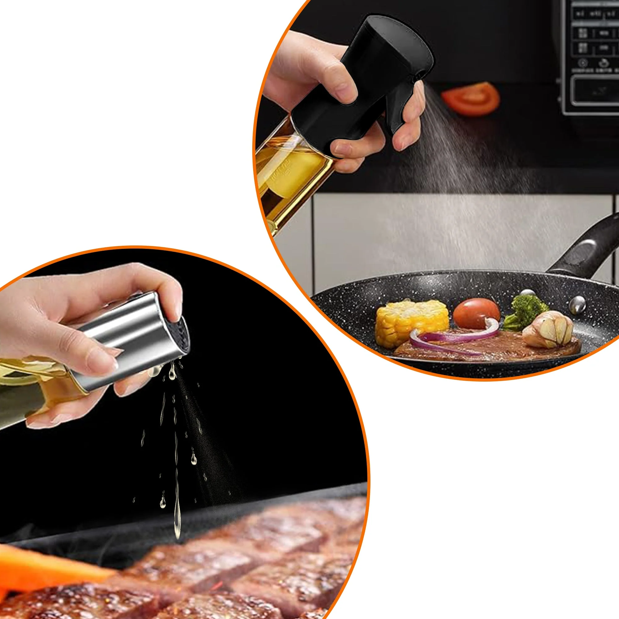 Cheer Collection Multi-Purpose Food Grade Oil Spray Bottle - Available in Sets of 2 or 3 - Image 122
