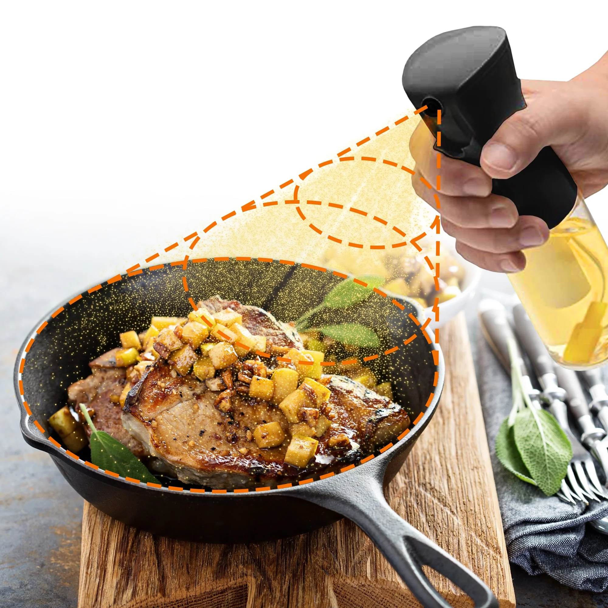 Cheer Collection Multi-Purpose Food Grade Oil Spray Bottle - Available in Sets of 2 or 3 - Image 53