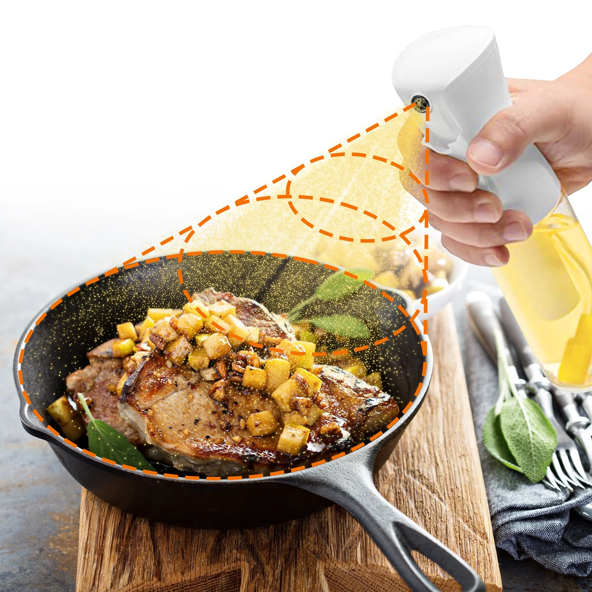 Cheer Collection Multi-Purpose Food Grade Oil Spray Bottle - Available in Sets of 2 or 3 - Image 70