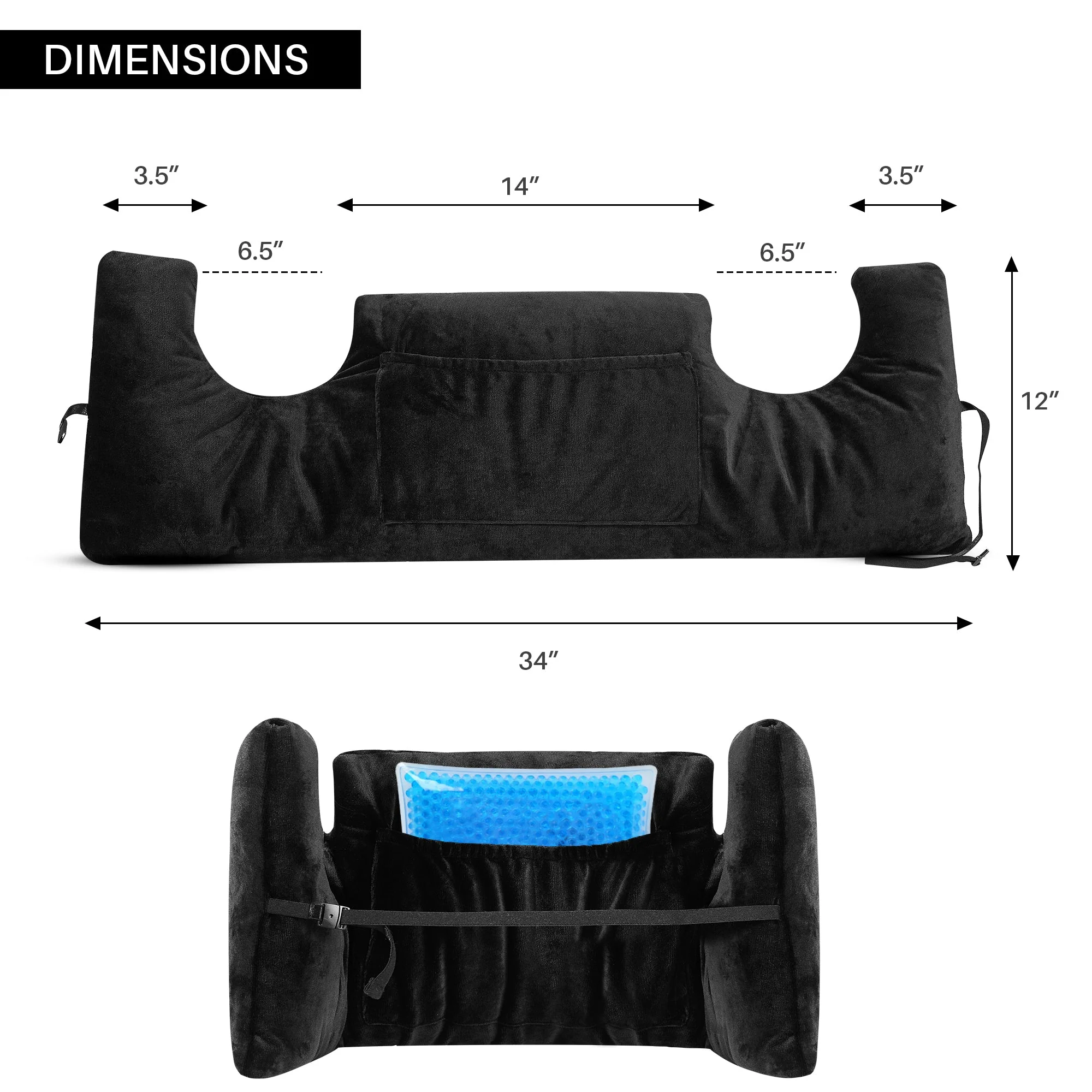 Cheer Collection Post Mastectomy Pillow - Post Surgery Chest Protection Pillow - Image 4