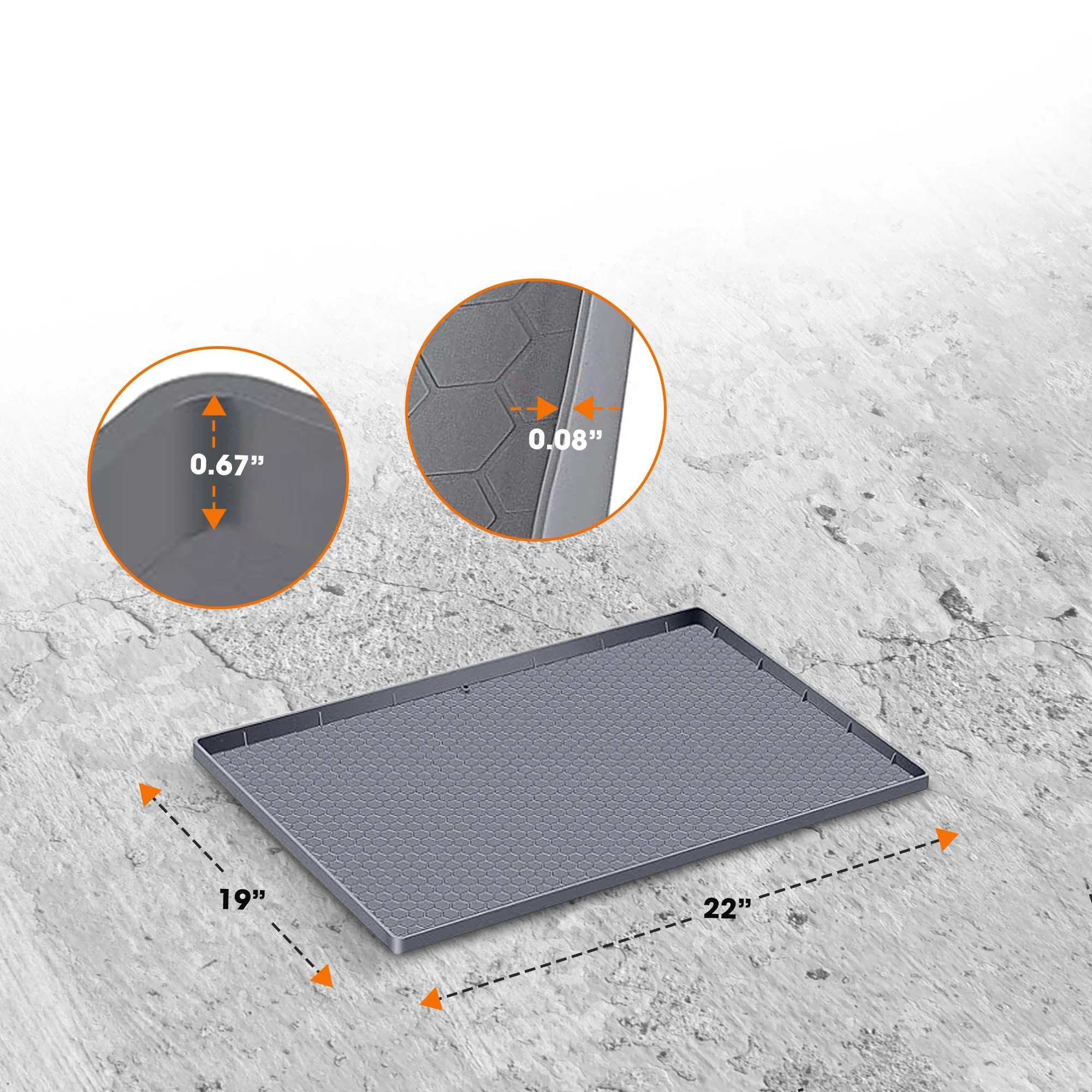 Cheer Collection Premium Silicone Undersink Mat – Waterproof, Non-Slip, Drainage Design - Image 4