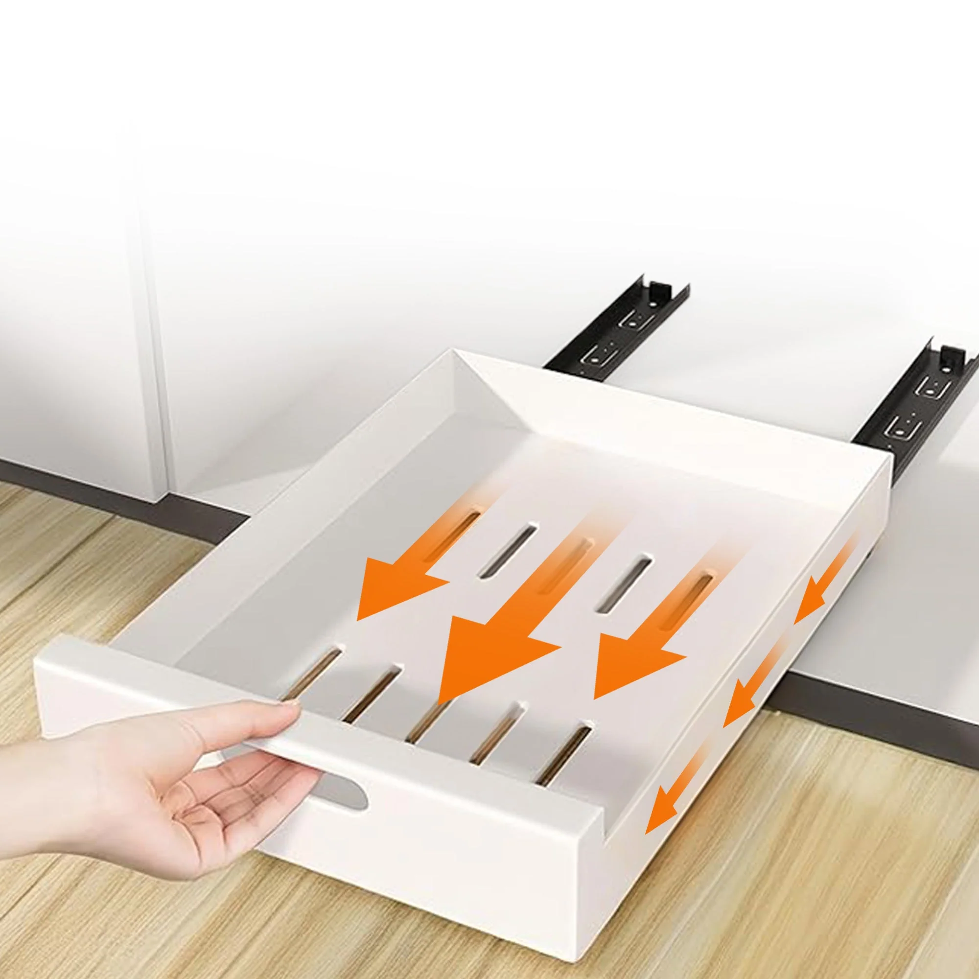 Cheer Collection Pull Out Organizer Drawers โ Effortless Installation, Heavy-Duty Carbon Steel Slide-Out Shelves for Kitchen, Pantry, and Bathroom - Image 12