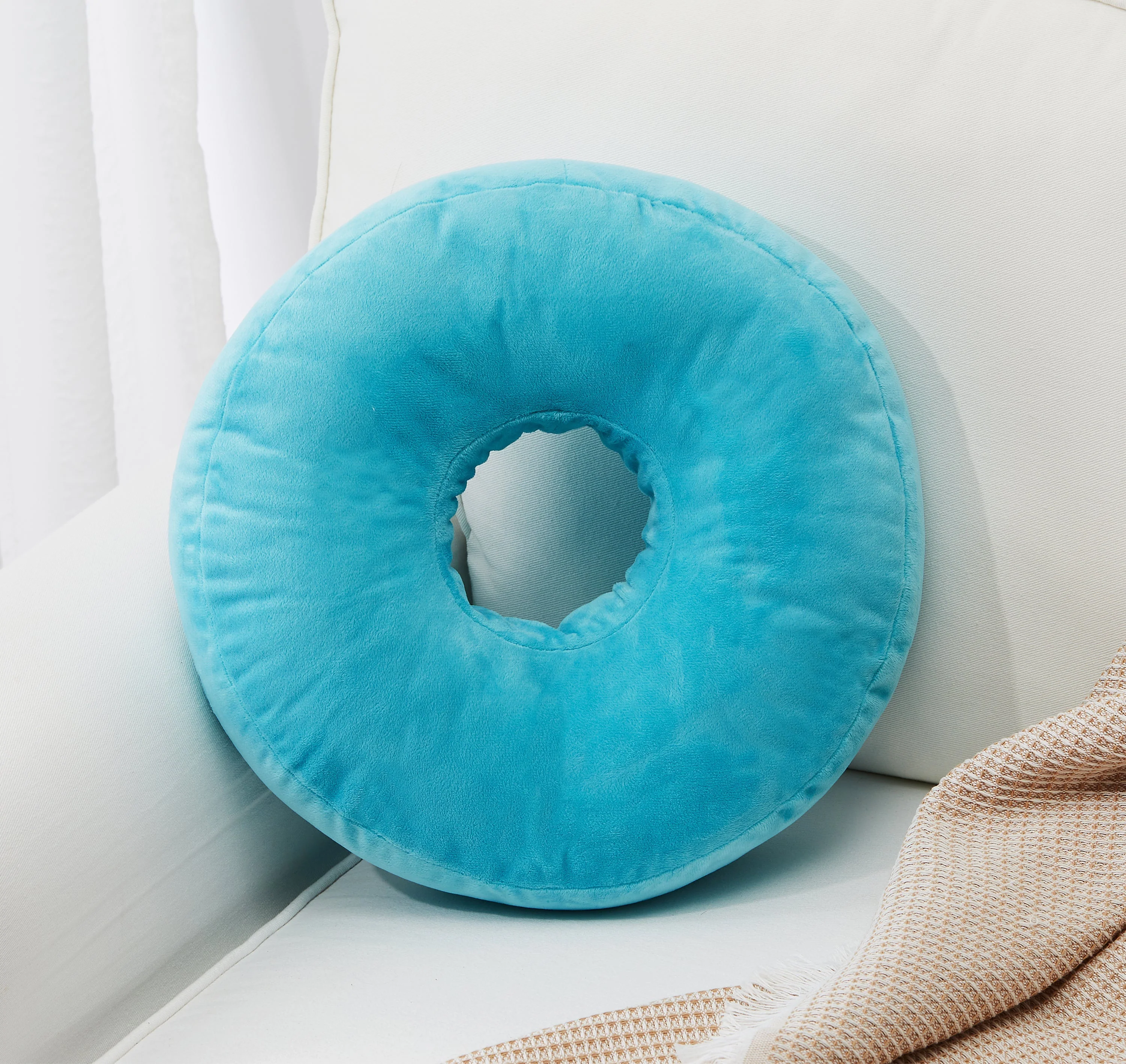 Cheer Collection Round Donut Pillow - Super Soft Microplush Doughnut Pillow and Comfy Seat Cushion for Kids and Adults - Image 5
