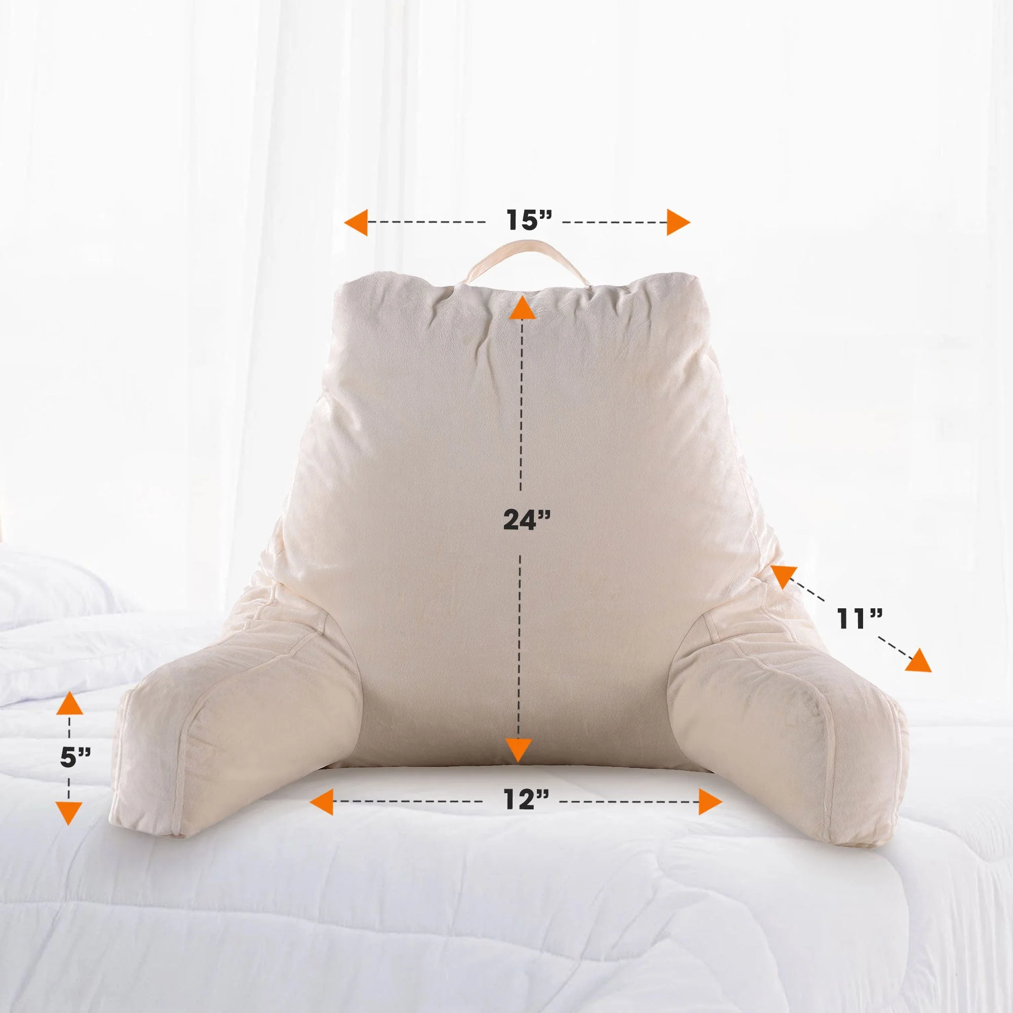 Cheer Collection Shredded Memory Foam TV Pillow  & Backrest - Image 21