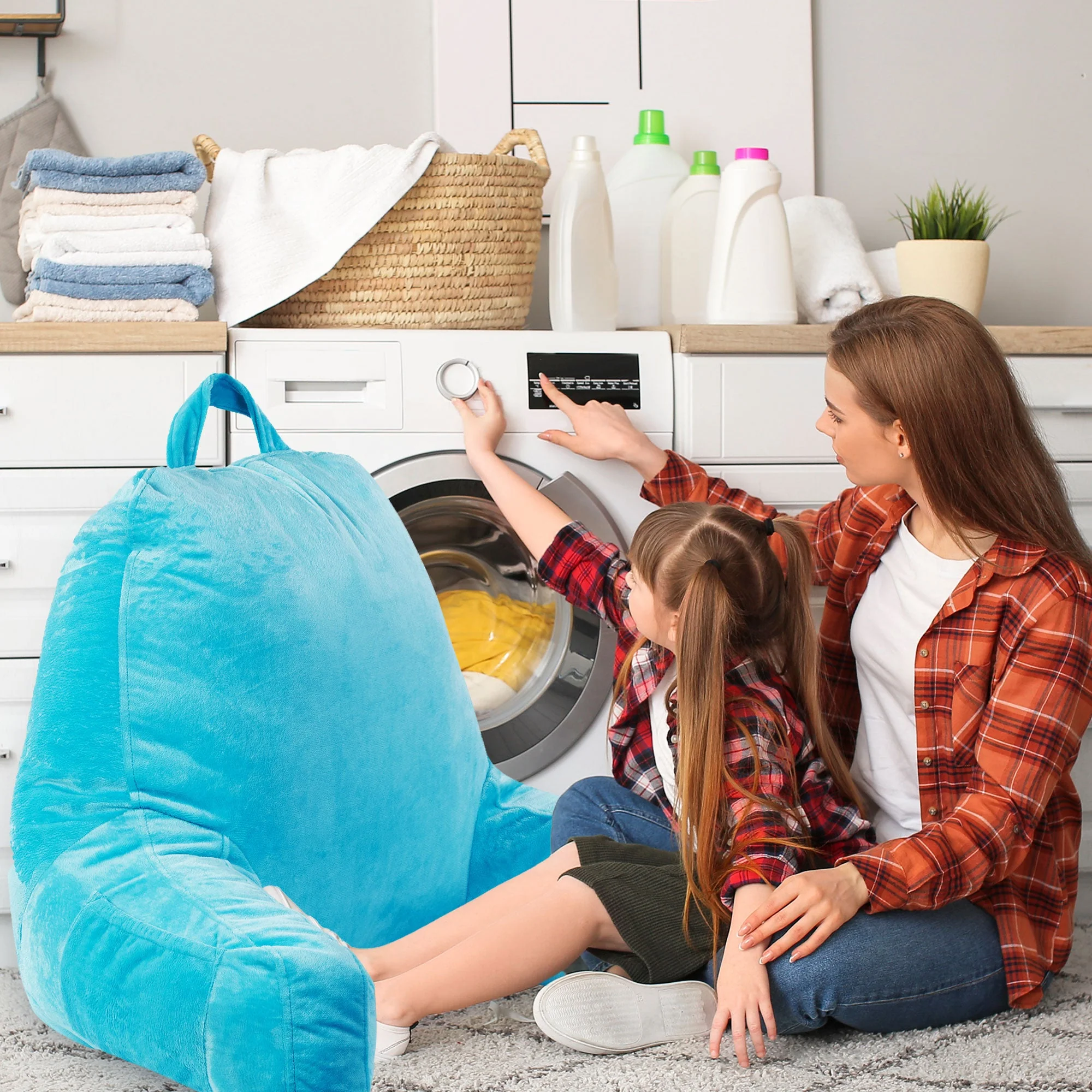 Cheer Collection Shredded Memory Foam TV Pillow  & Backrest - Image 54