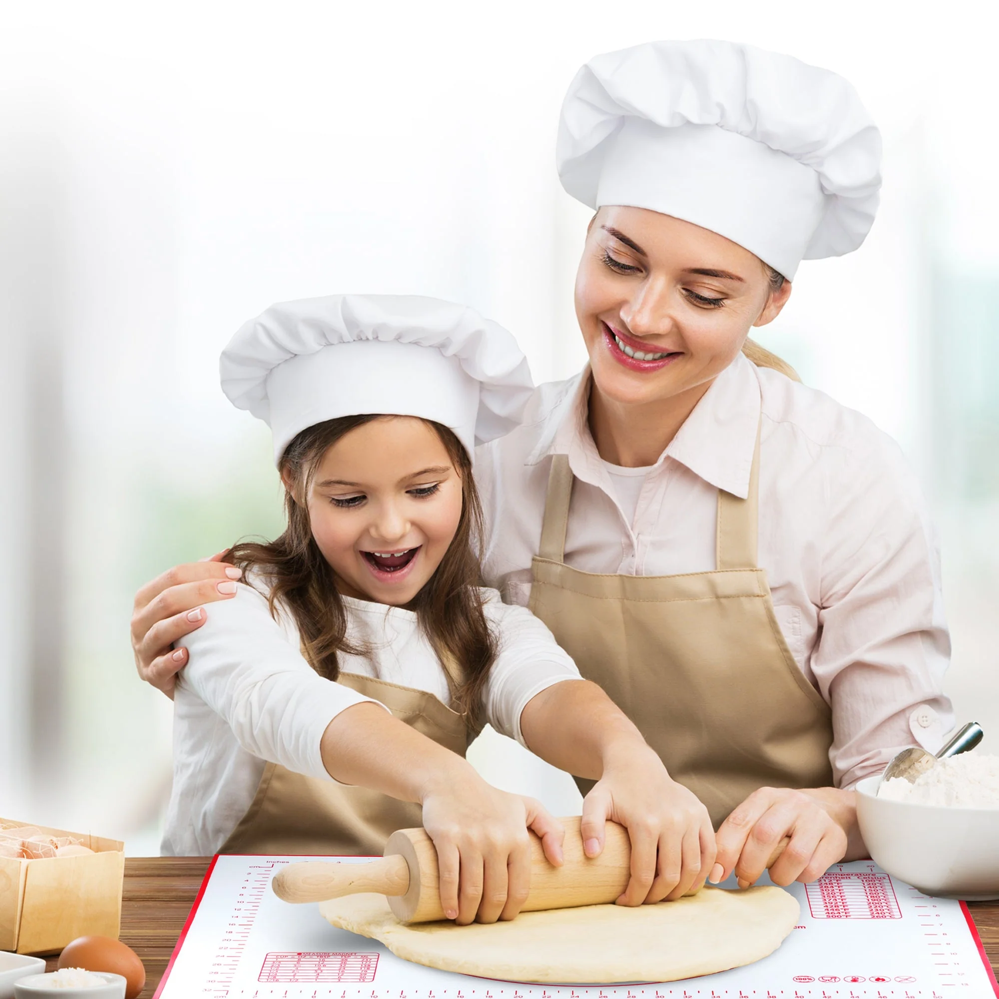 Cheer Collection Silicone Baking Mat for Dough and Baking Cookies Pizza Macarons- Non-Slip 16" x 24" - Image 3