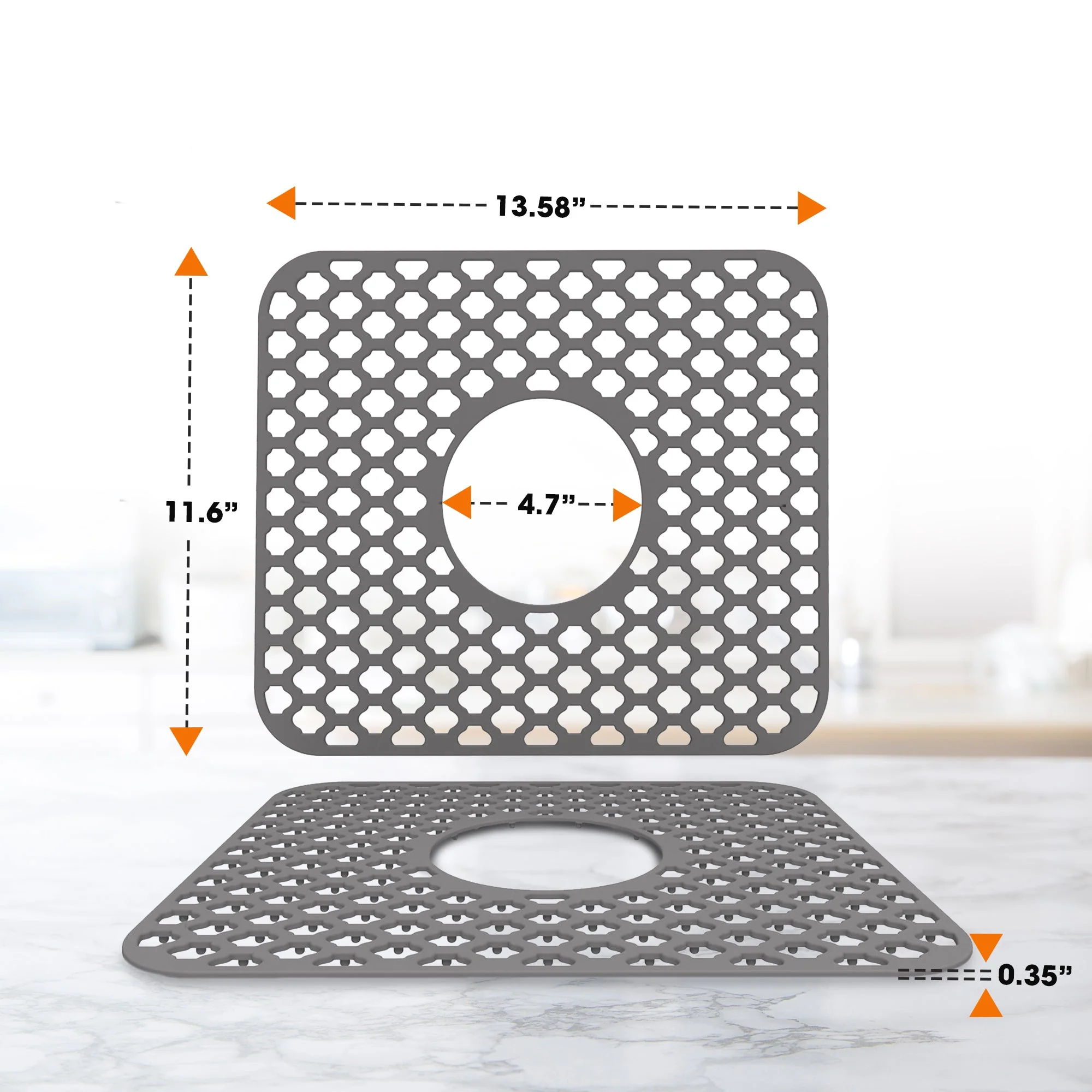 Cheer Collection Silicone Sink Protector Mat - Image 4