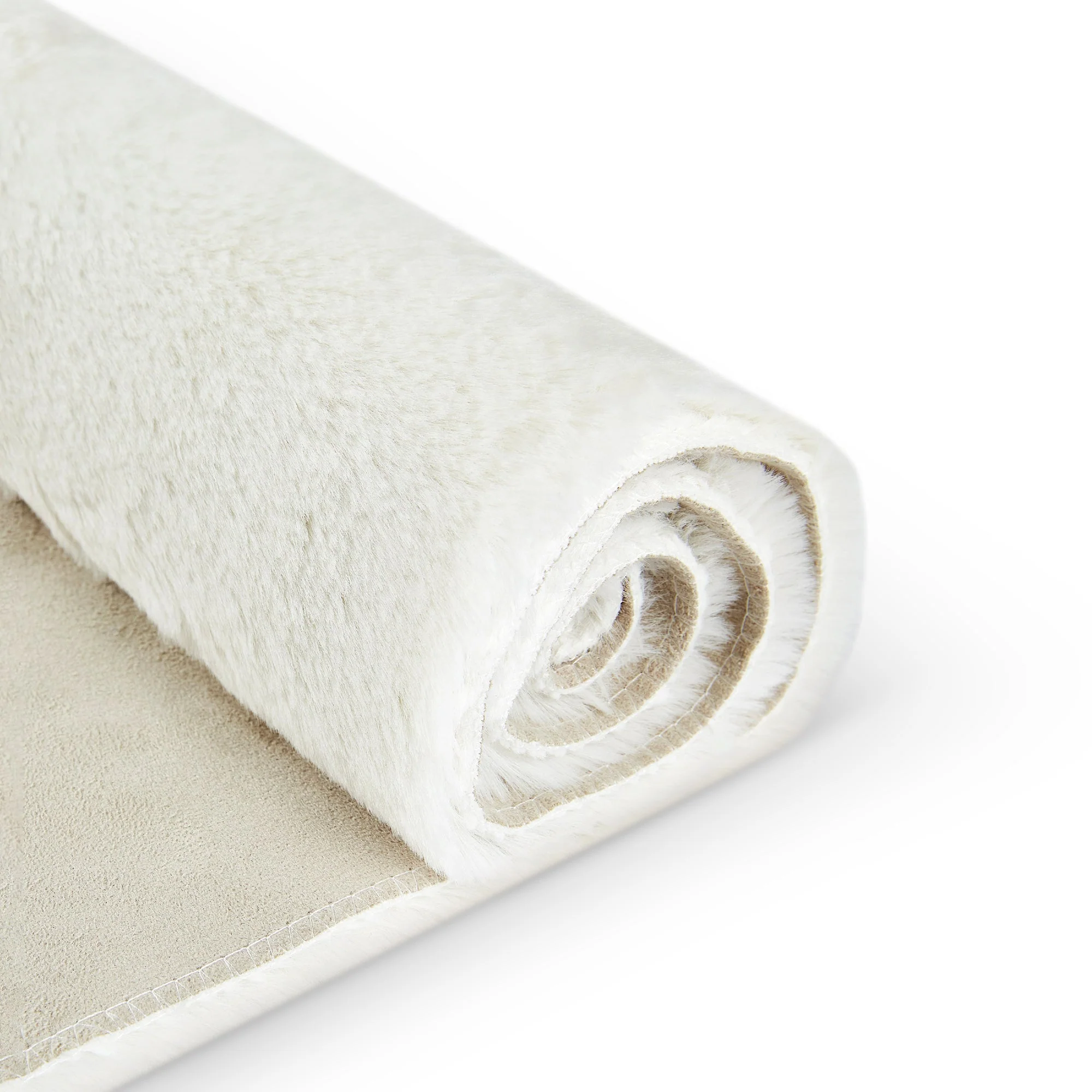 Cheer Collection Soft Faux Rabbit Fur Living Room Rug - Image 7