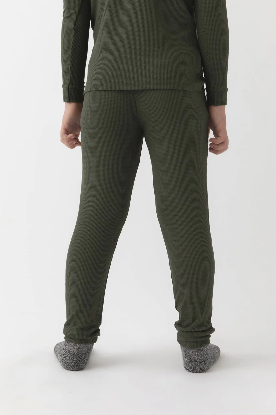 Children's Bamboo Waffle Knit Base Layer Pant - Last Chance - Image 3
