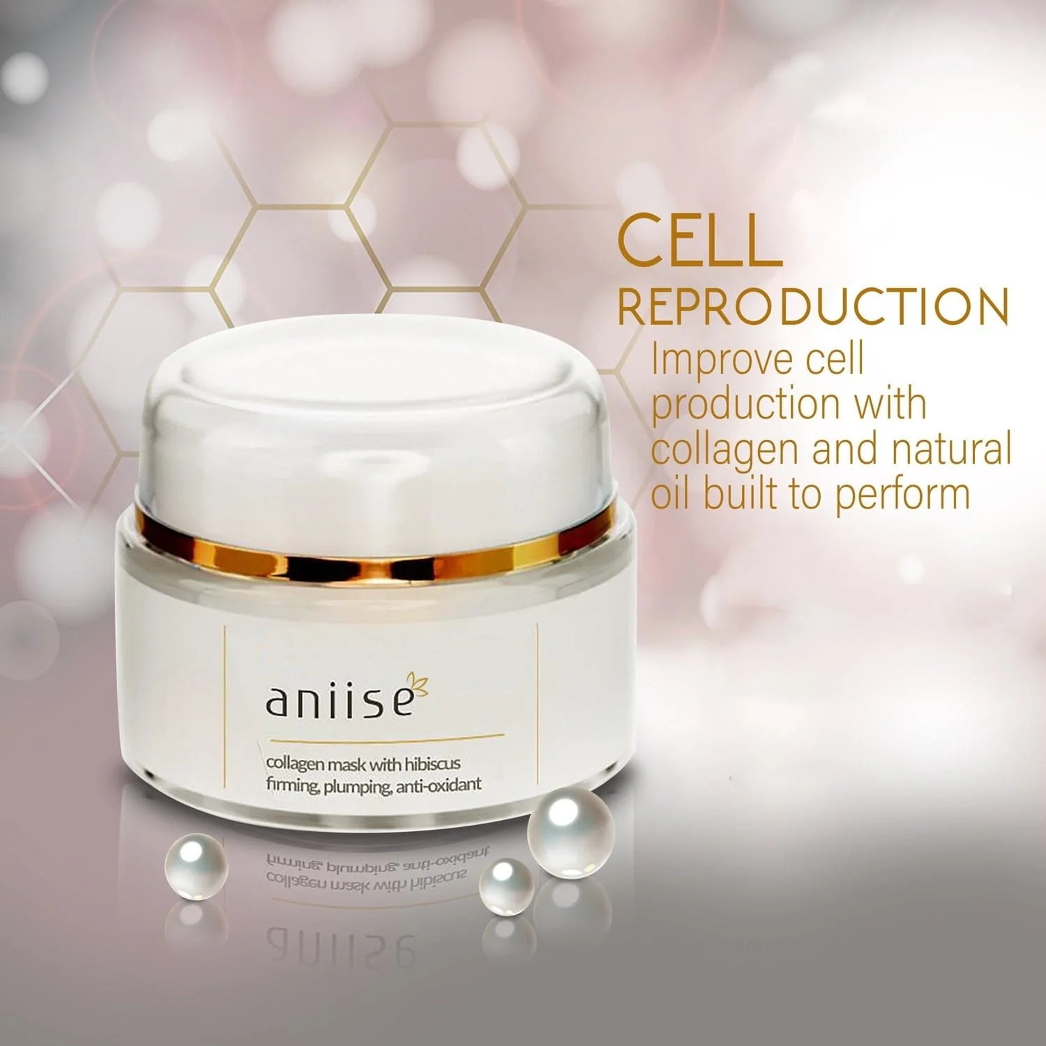 Collagen Facial Mask with Hibiscus by Aniise - Image 3