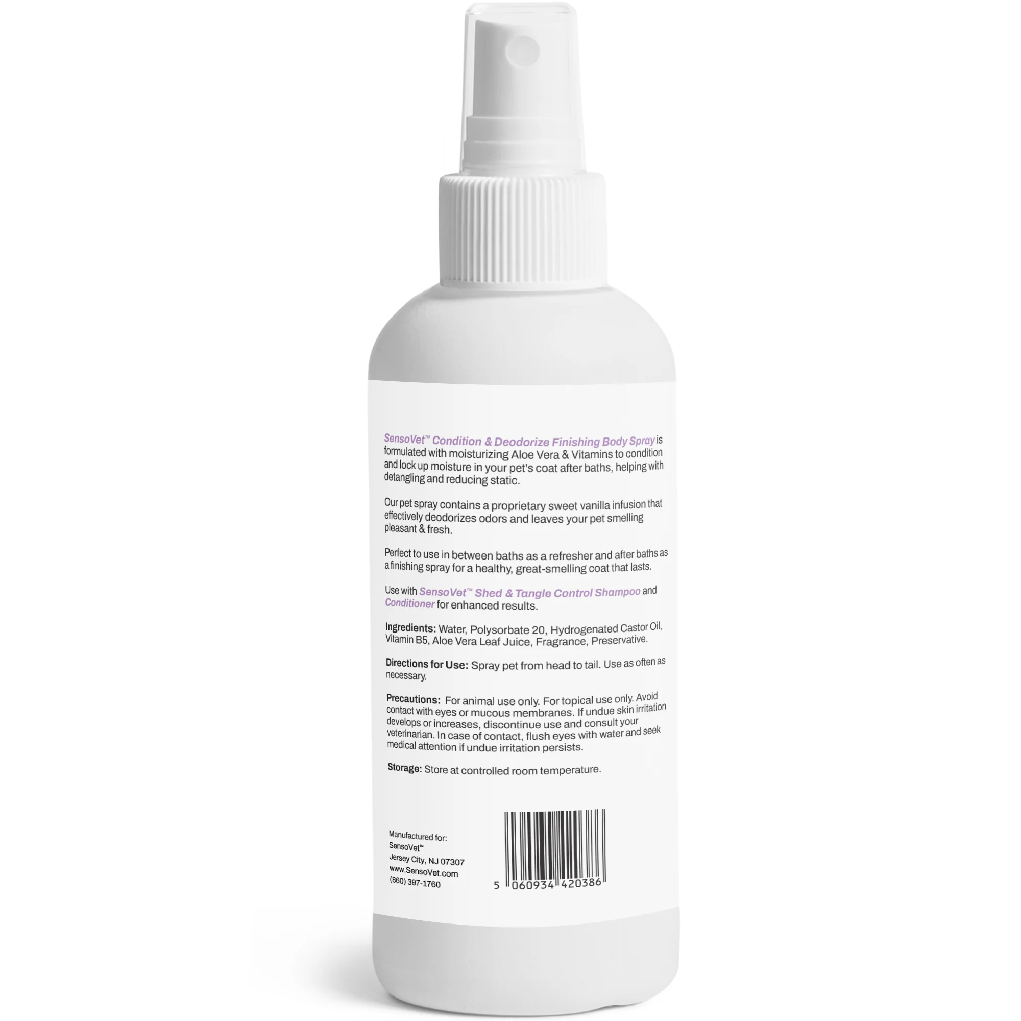 Condition & Deodorize Finishing Body Spray for Dogs & Cats in Sweet Vanilla - 8oz - Image 7