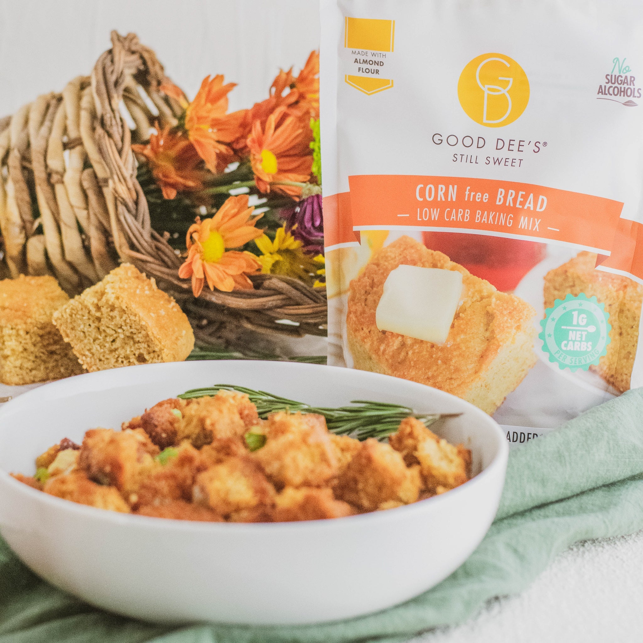 Corn (free) Keto Bread Mix - Gluten Free and No Added Sugar by Good Dee's - Image 6