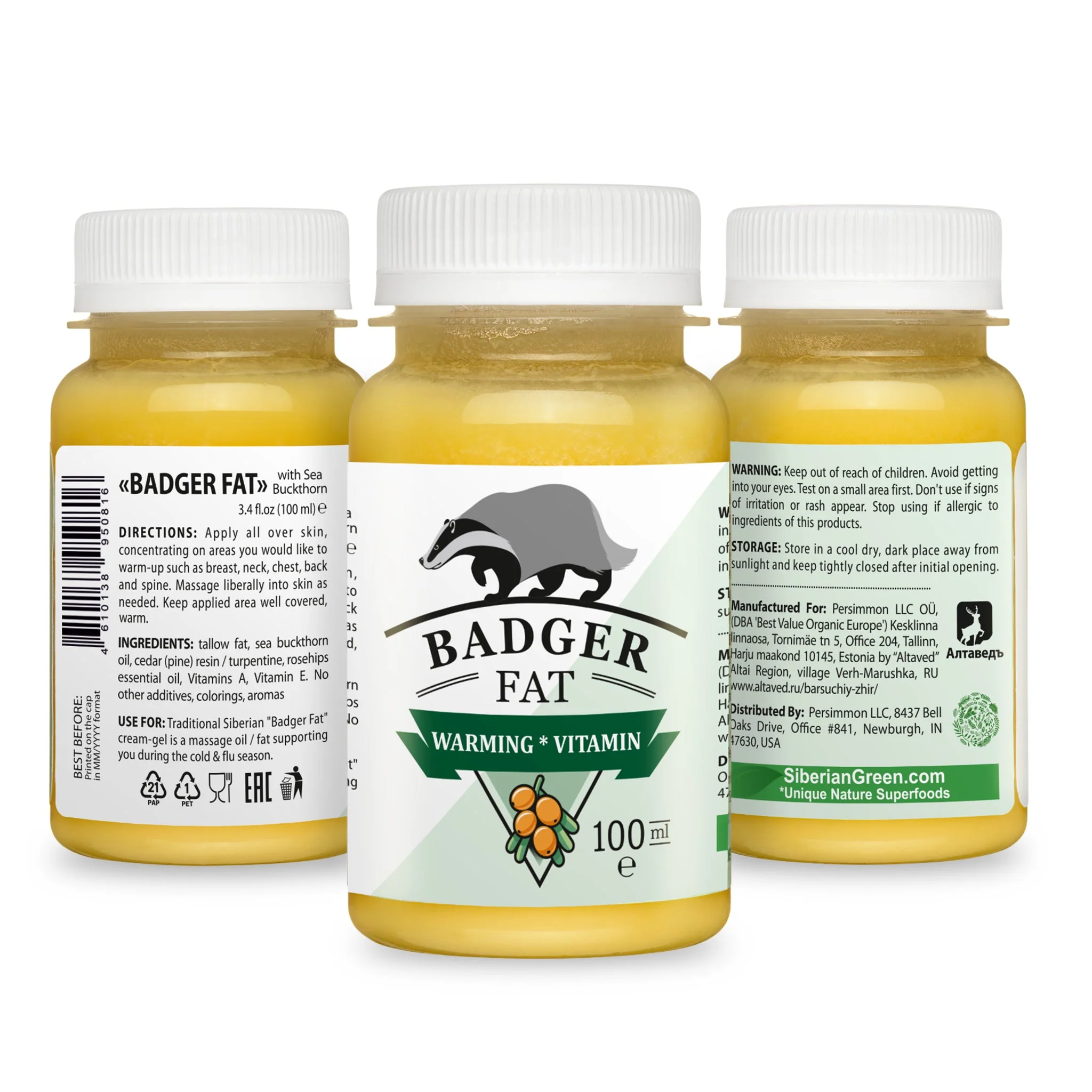 Siberian Badger Fat Cream β Natural Beauty & Health Supplement