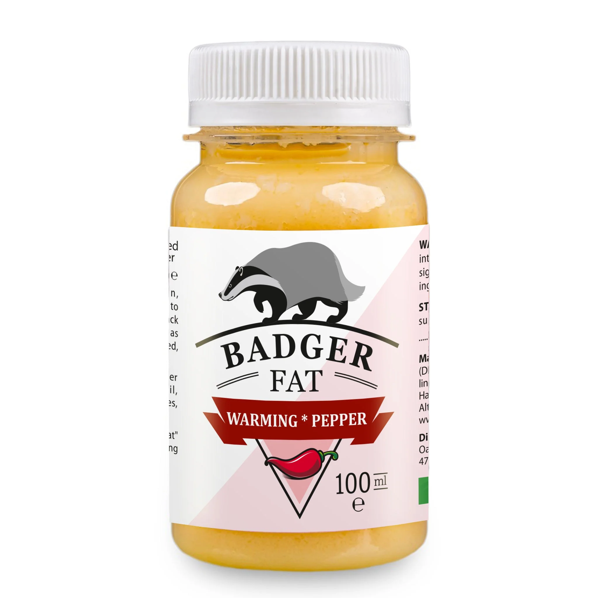 Siberian Badger Fat Cream-Gel – Warming Formula with Eucalyptus, Mint, and Red Pepper | 100ml - Image 2