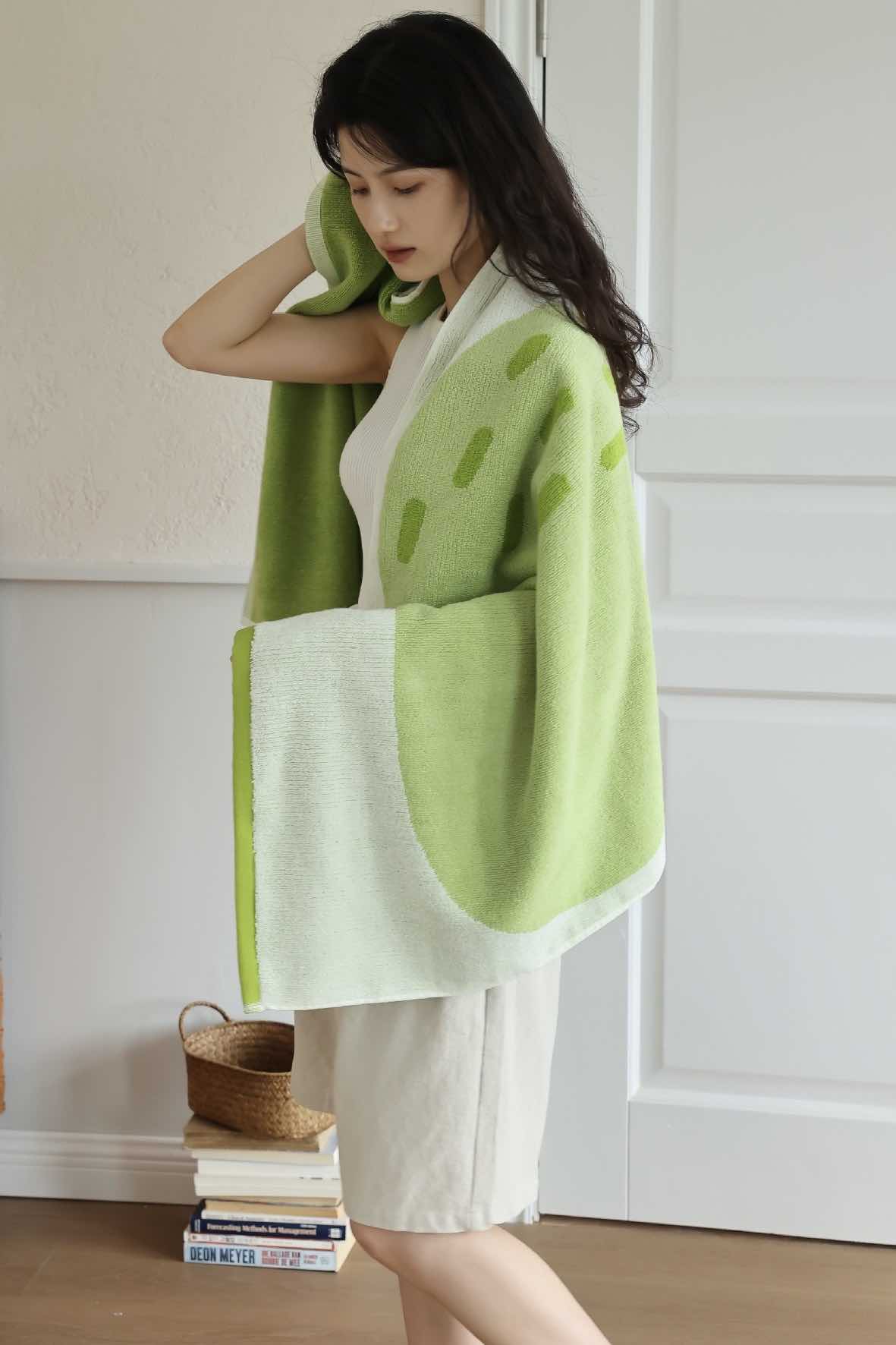 Cute Whimsical Pear Bath Towel - Ultra Soft, Absorbent, 100% Staple Cotton - Image 6