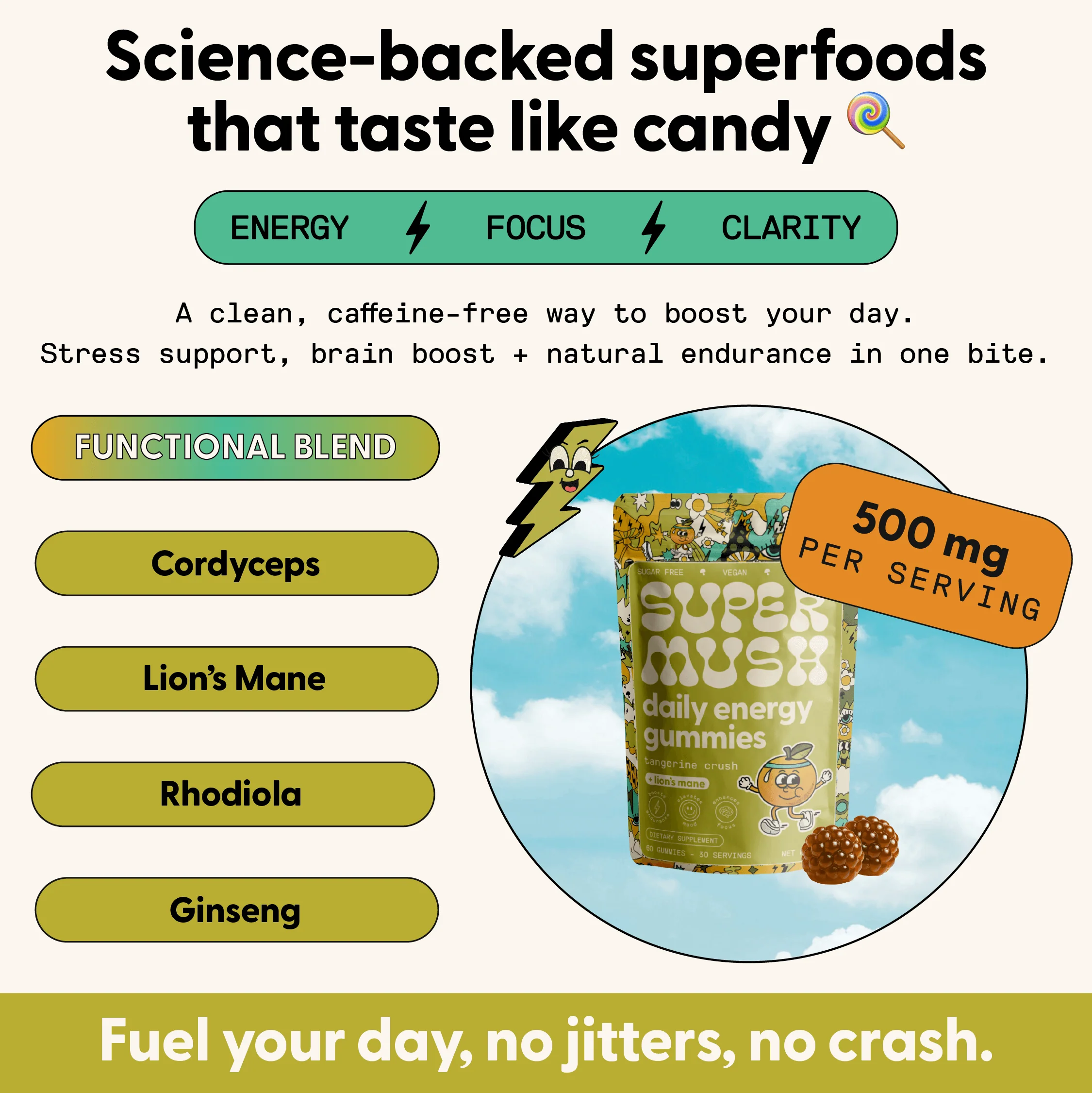 Daily Energy Gummies 60 Count - Image 2