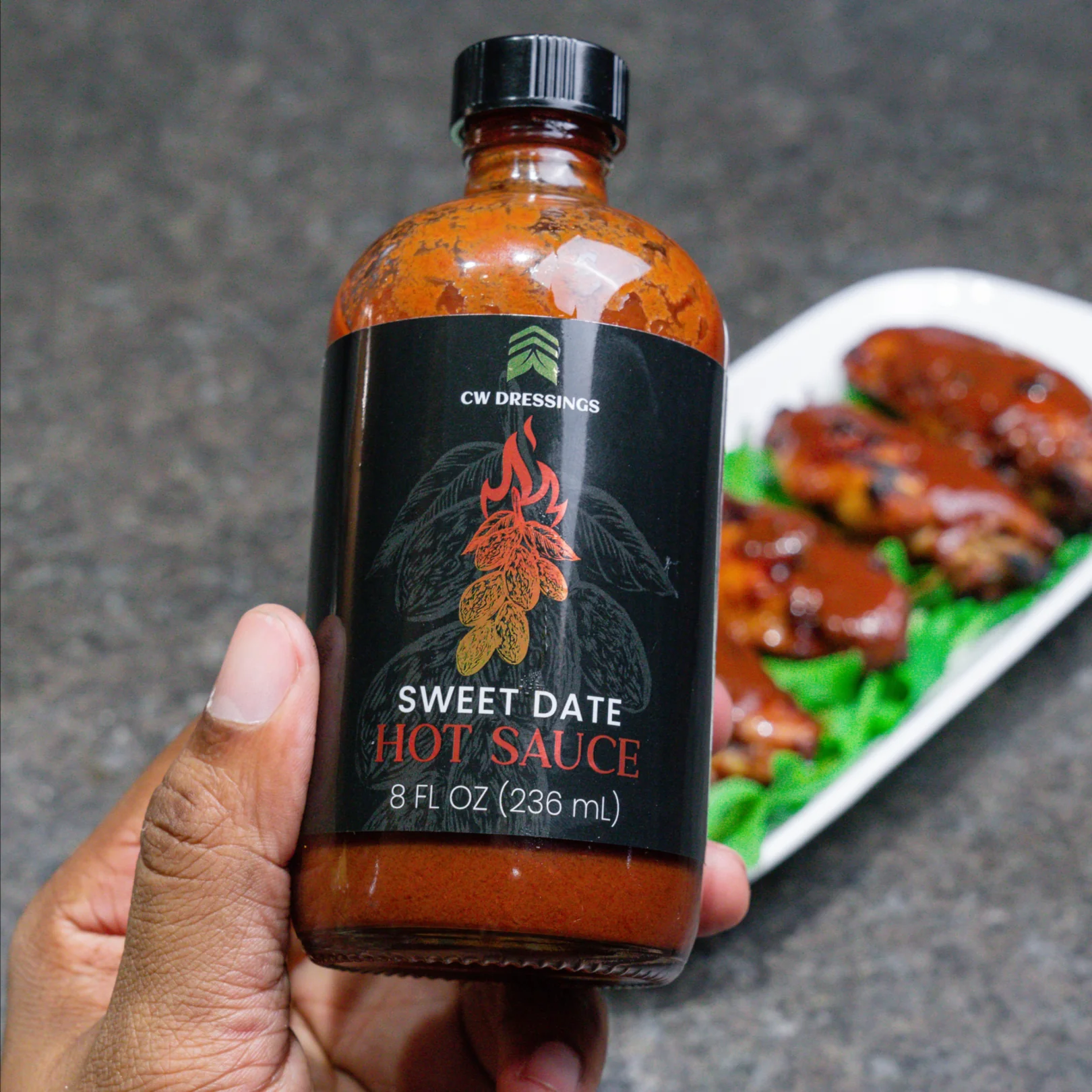 DATE BARBECUE SAUCE & SWEET DATE HOT SAUCE BUNDLE by CW Dressings™ - Image 4